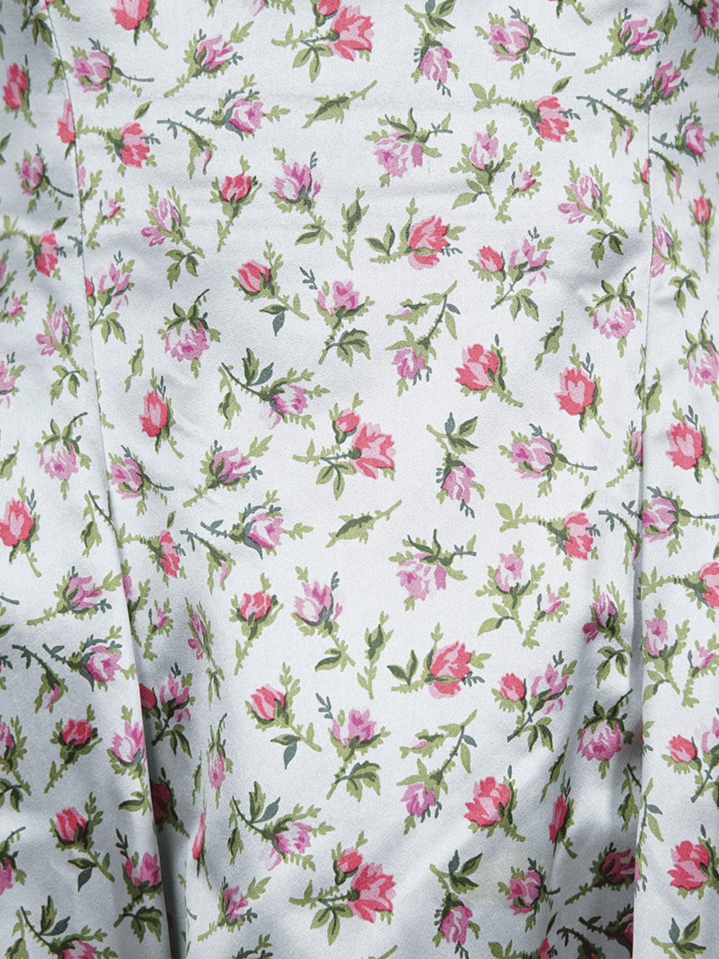Prada FW 1995 Light Blue Rose Printed Dress