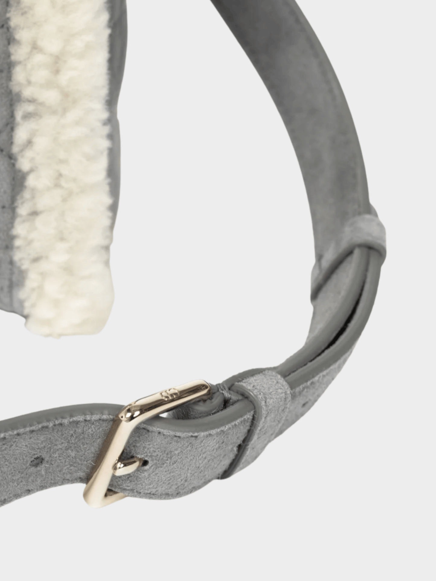 Christian Dior 2021 Lady Dior Grey Cannage Suede Shearling Tote