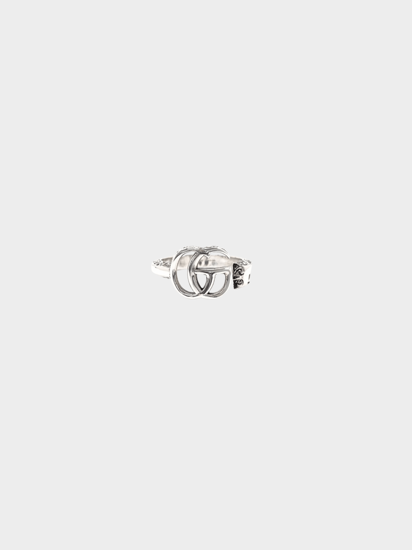 Gucci 2020s Sterling Silver 925 Double G Ring