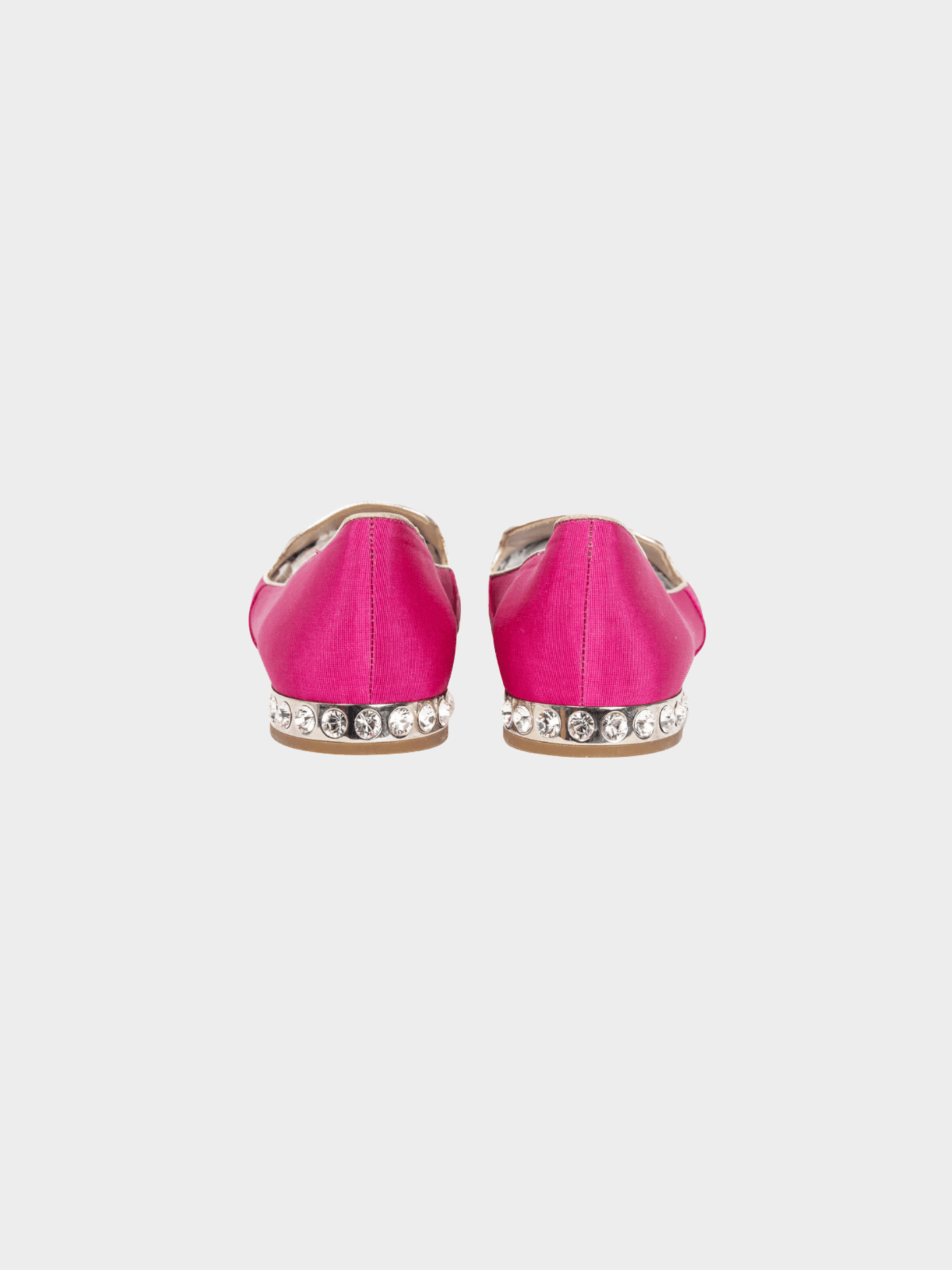 Miu Miu Pre-Fall 2012 Pink Embroidered Crystal-Heel Loafers
