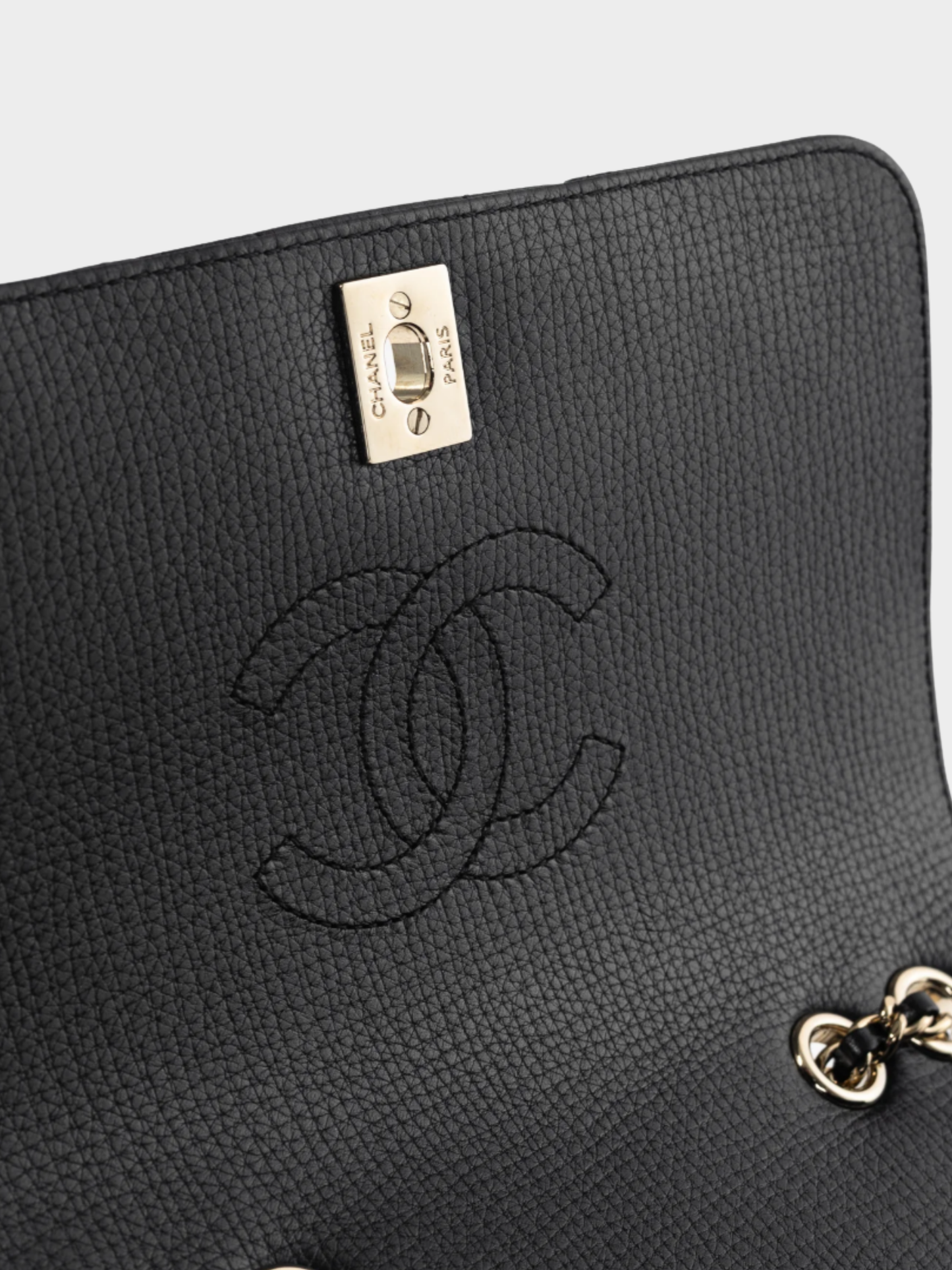 Chanel FW Collection Act 1 2020s Small Chevron Statement Black Mini Rectangle Flap Bag