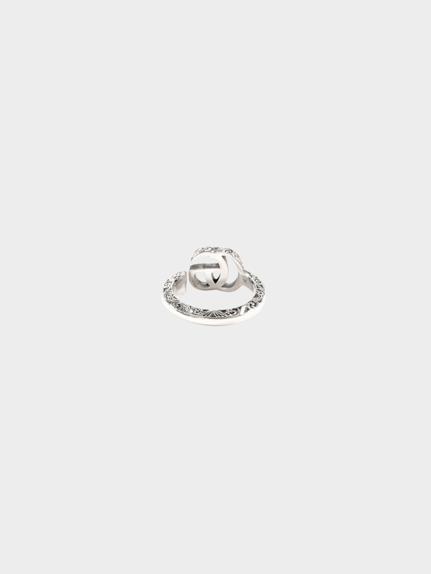 Gucci 2020s Sterling Silver 925 Double G Ring
