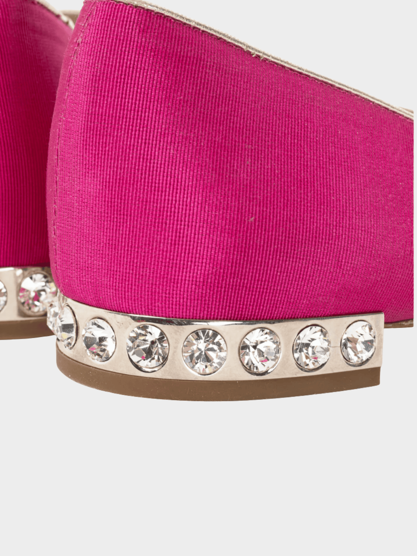 Miu Miu Pre-Fall 2012 Pink Embroidered Crystal-Heel Loafers