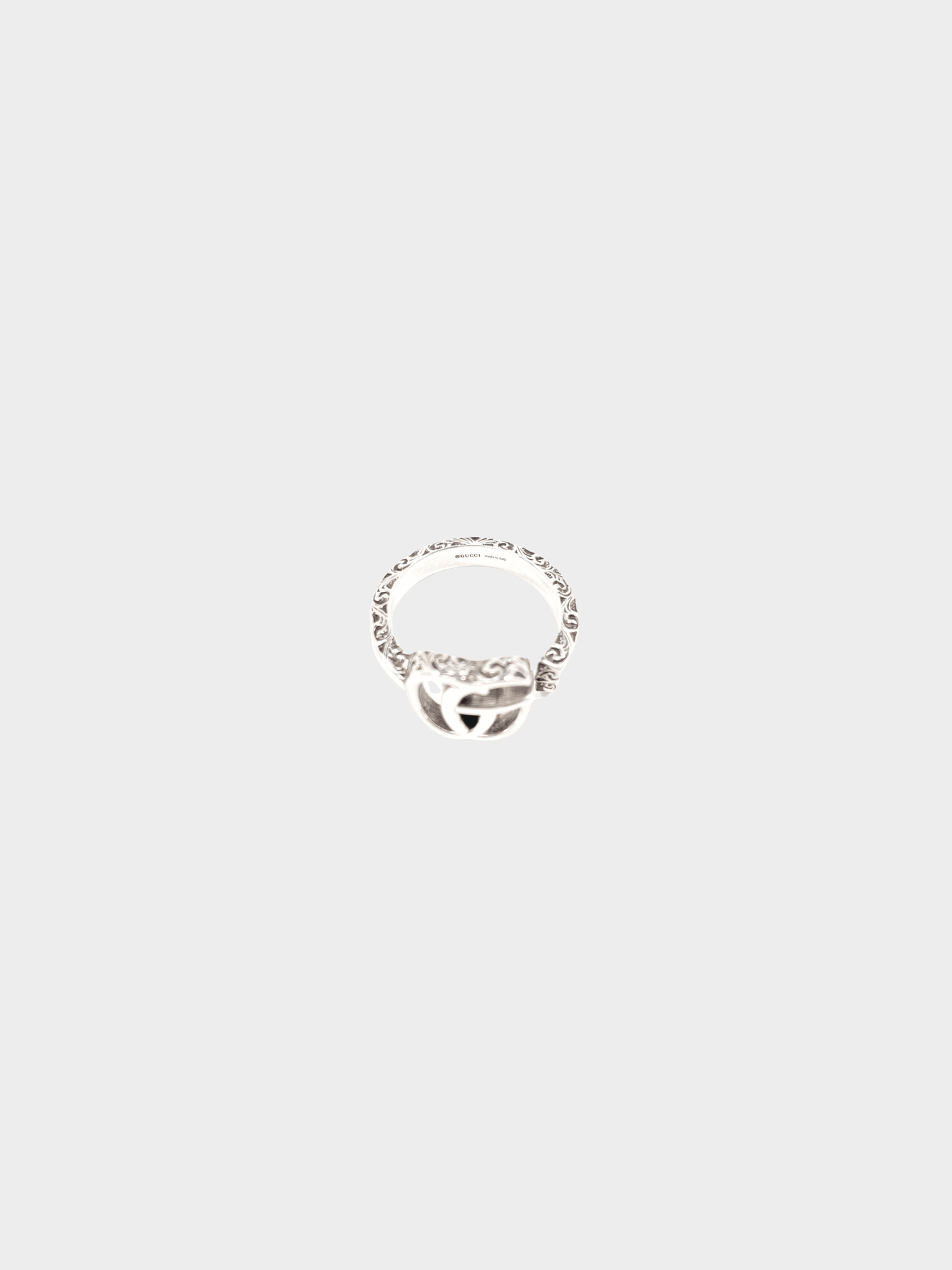 Gucci 2020s Sterling Silver 925 Double G Ring