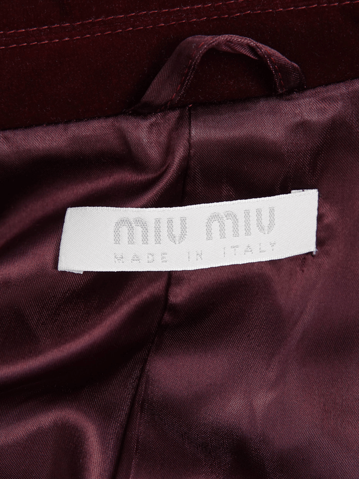 Miu Miu FW 1997 Red Velvet Blazer