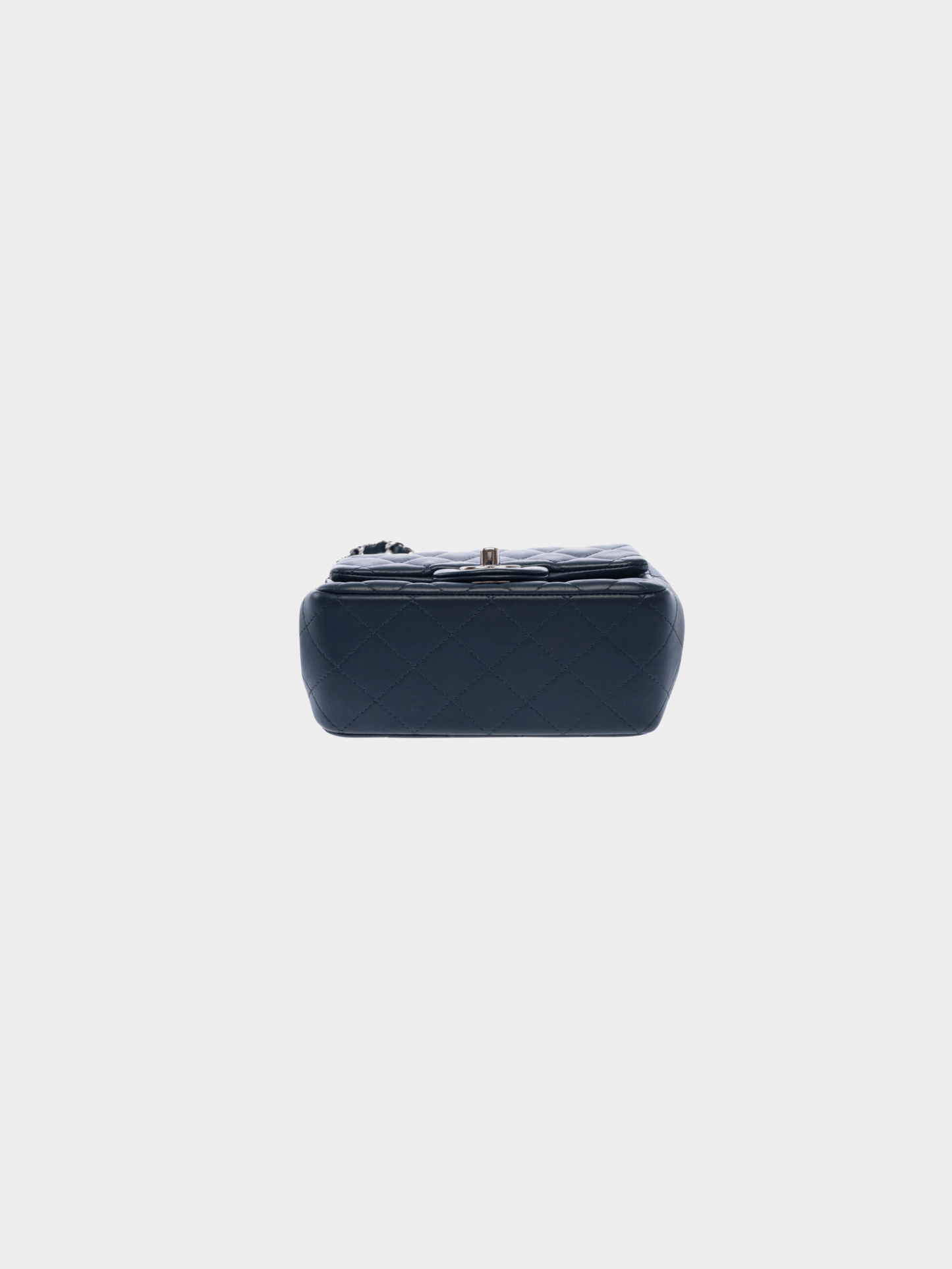 Chanel 2019 Navy Blue Leather Classic Bag