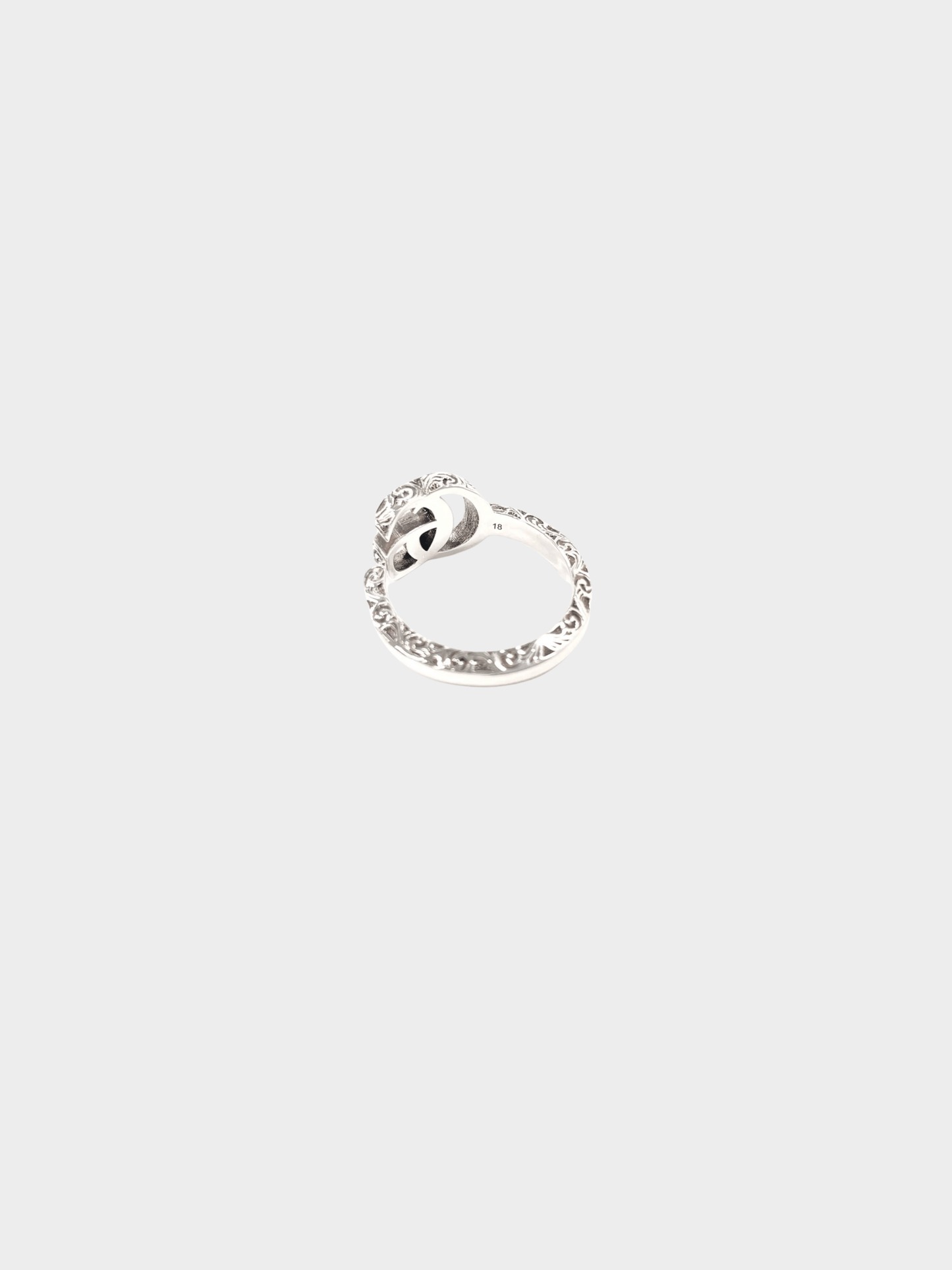 Gucci 2020s Sterling Silver 925 Double G Ring