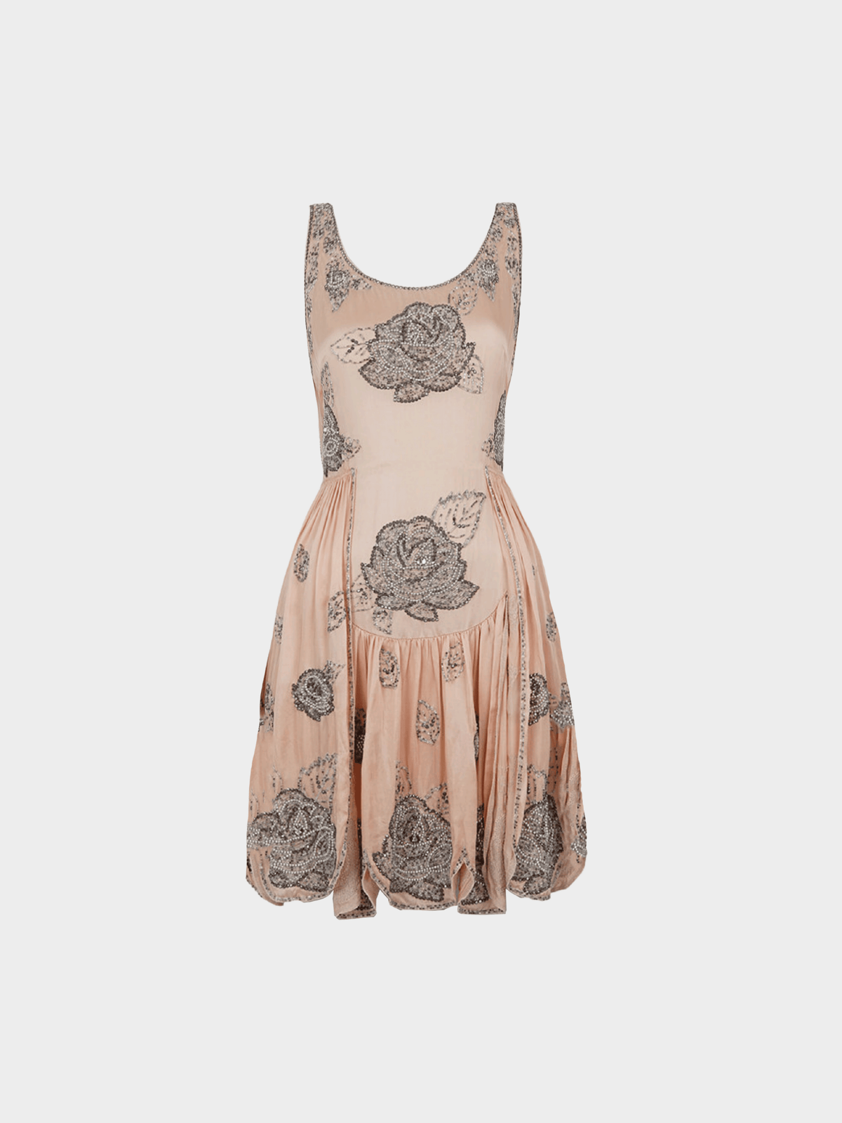 Blumarine 2000s Bead Embroidery Mini Dress