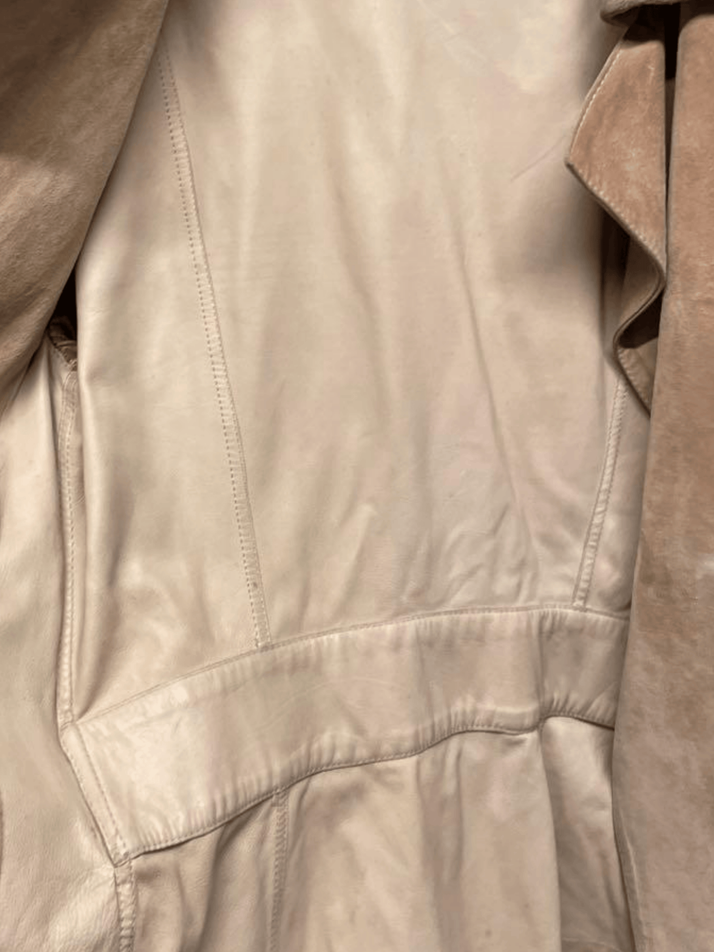 Gucci 2000s Tan Suede Belted Jacket