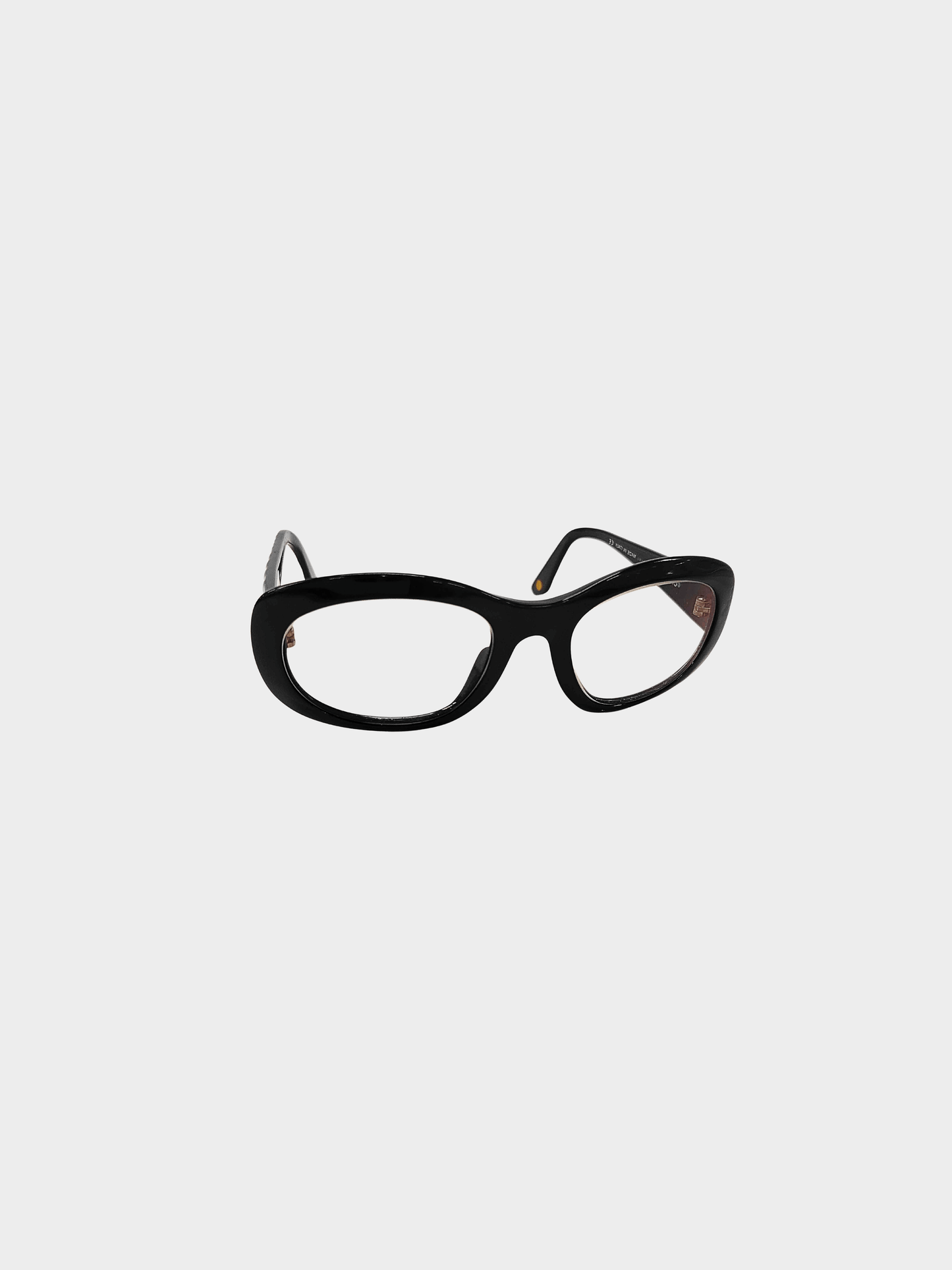 Chanel 2000s Black CC Sunglasses