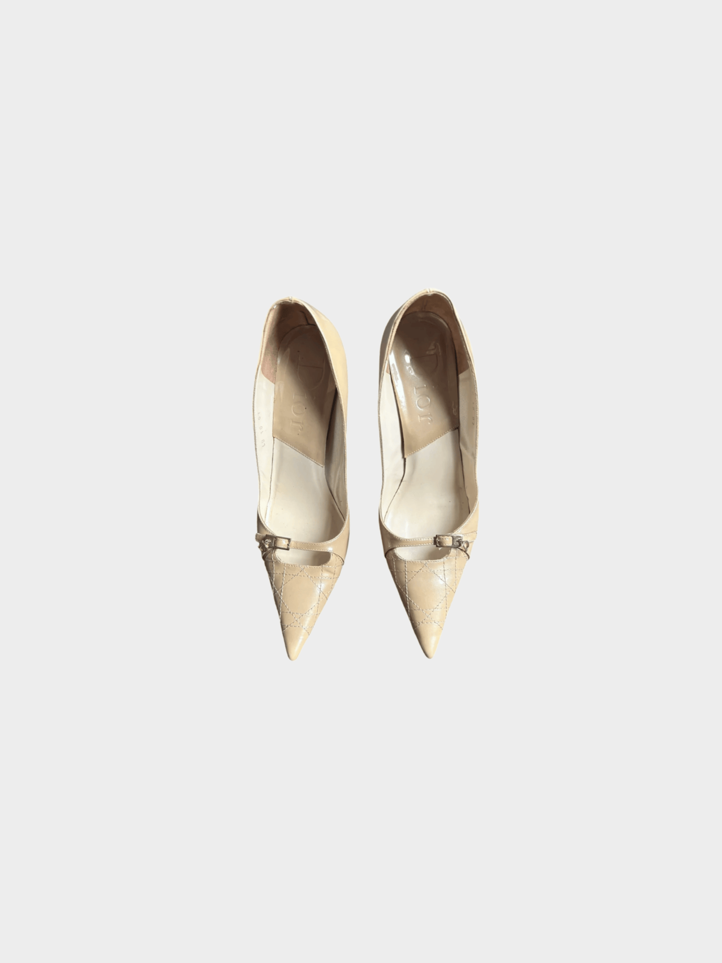 Christian Dior 2000s Nude D Logo Heels