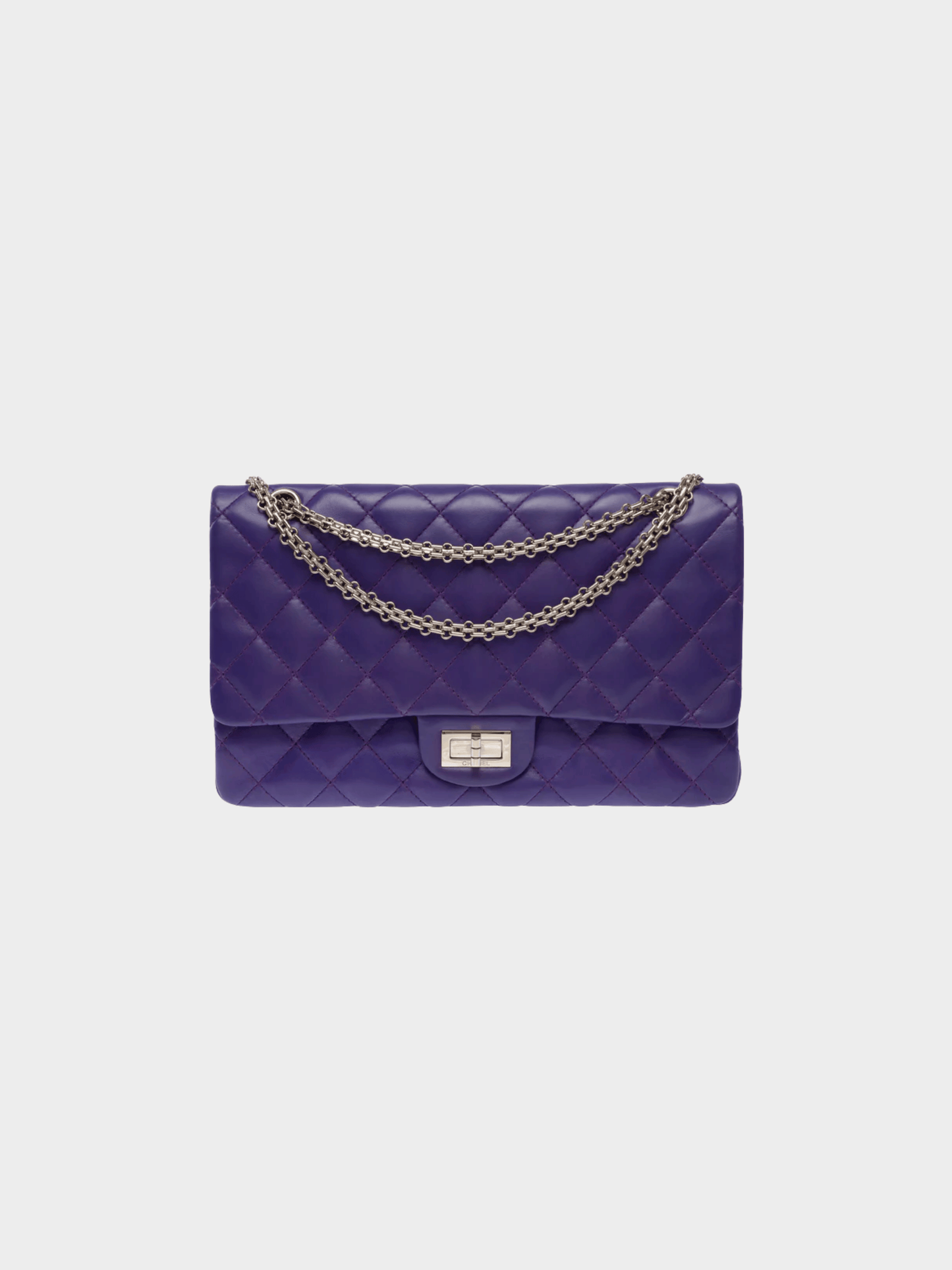Chanel 2011 Purple Lambskin Quilted 2.55 Flap