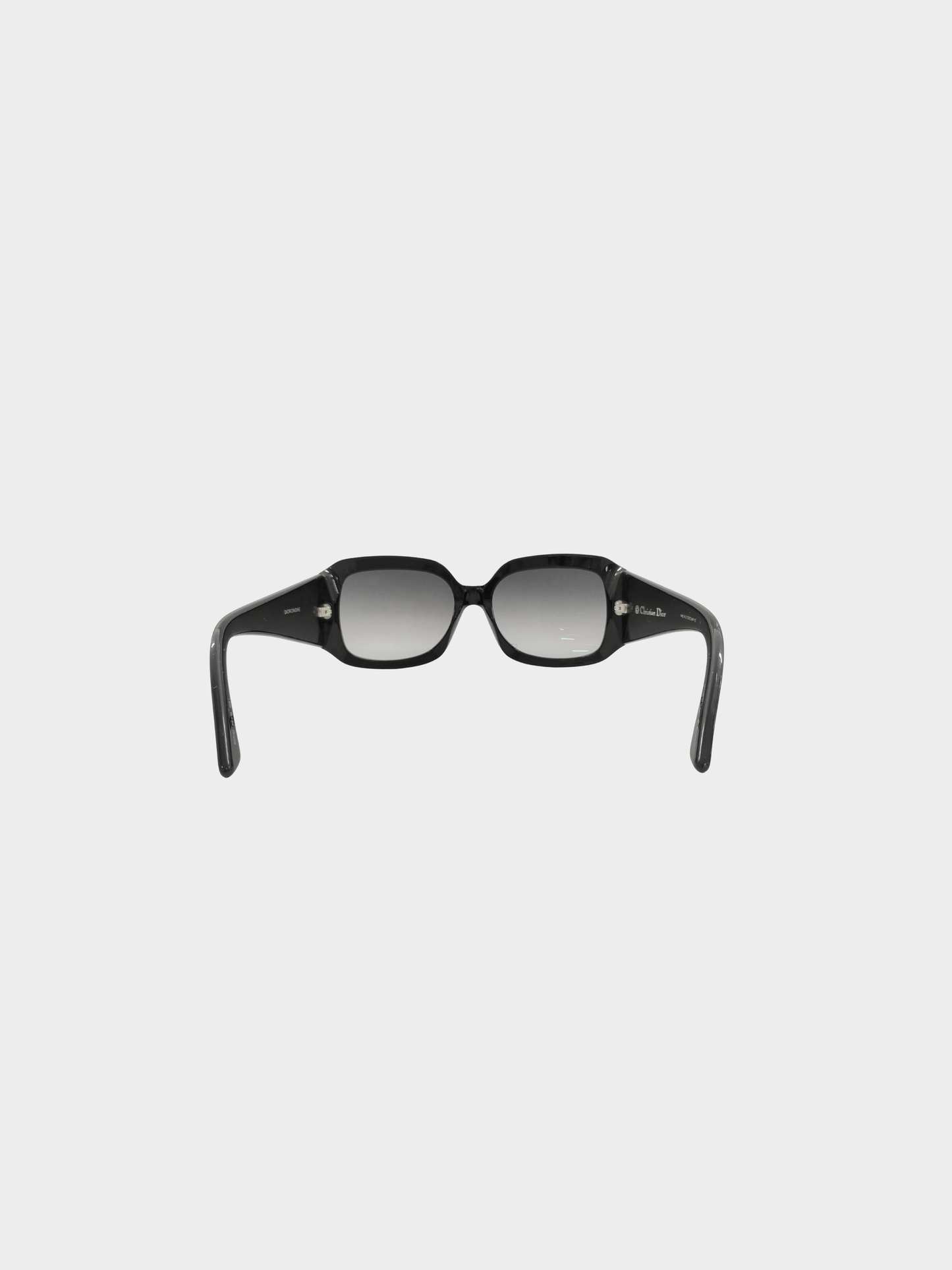 Christian Dior 2010s Black Crystal Embellished Sunglasses