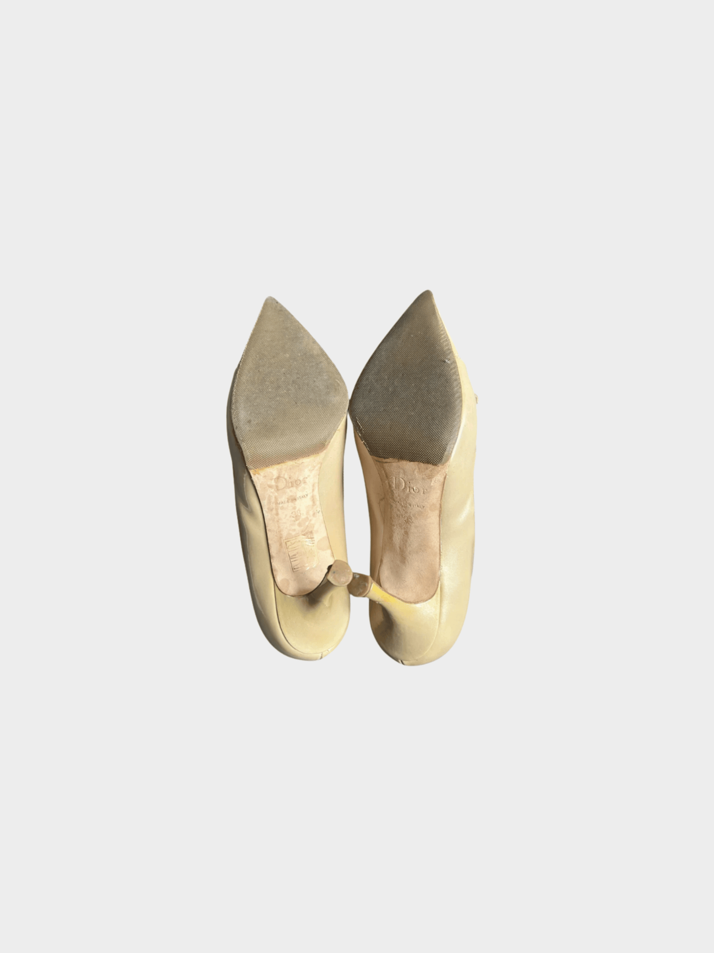 Christian Dior 2000s Nude D Logo Heels