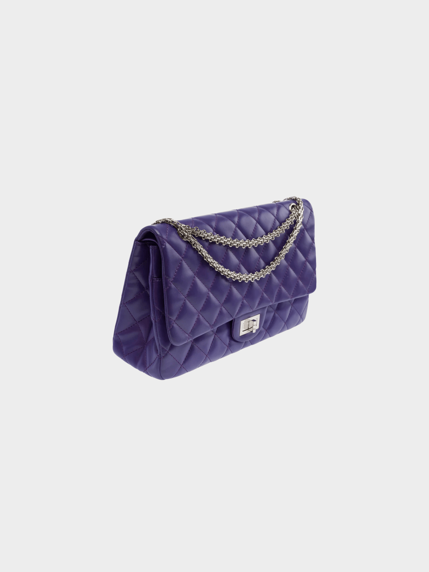Chanel 2011 Purple Lambskin Quilted 2.55 Flap