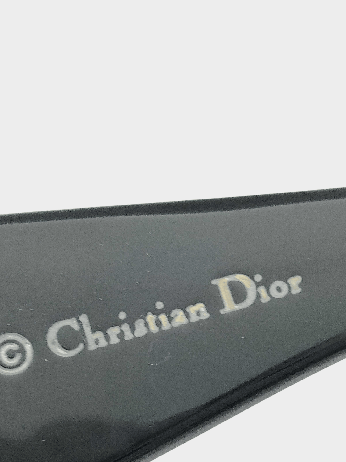 Christian Dior 2010s Black Crystal Embellished Sunglasses