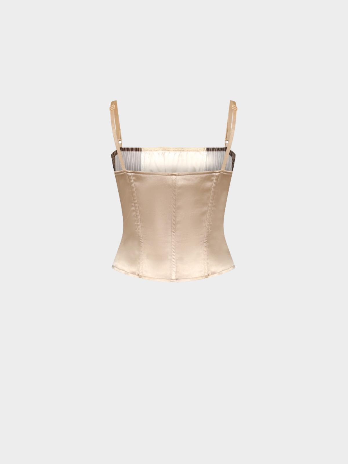 Dolce and Gabbana SS 2002 Beige Striped Corset