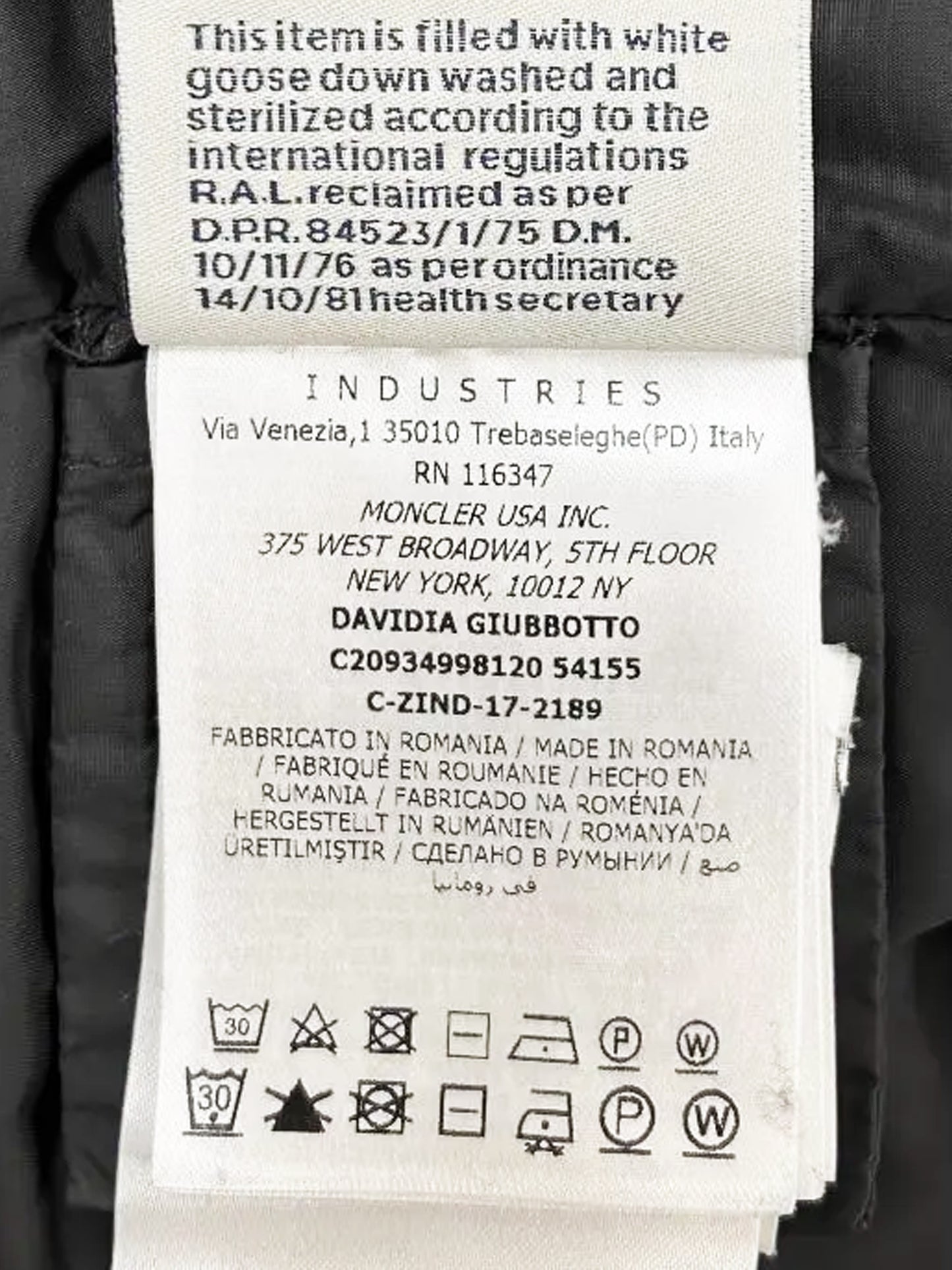 Moncler 2017 Grey Davidia Giubbotto Down Filled Coat