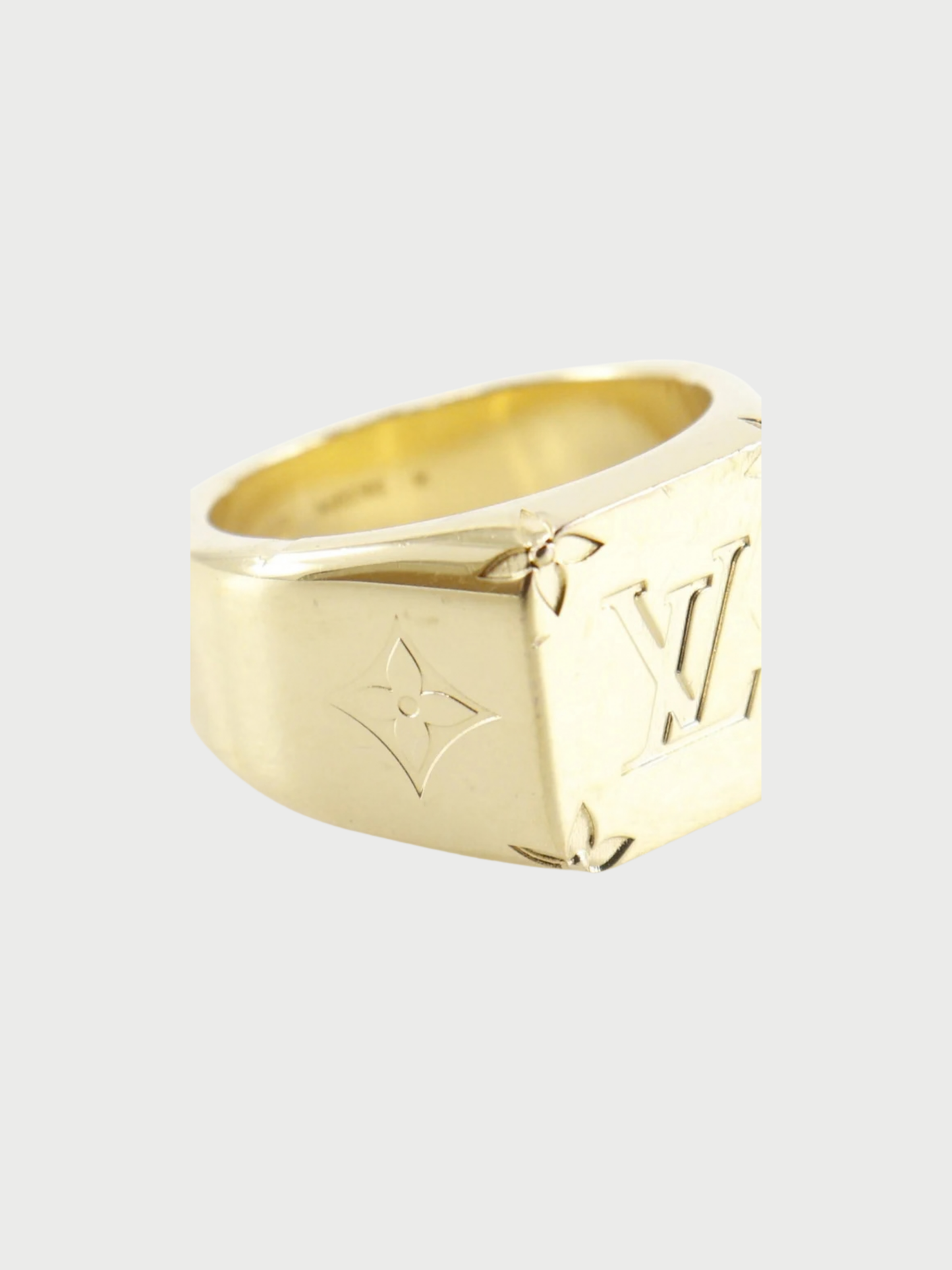 Chanel 2001 Gold Plated Metal COCO Bambi Ring