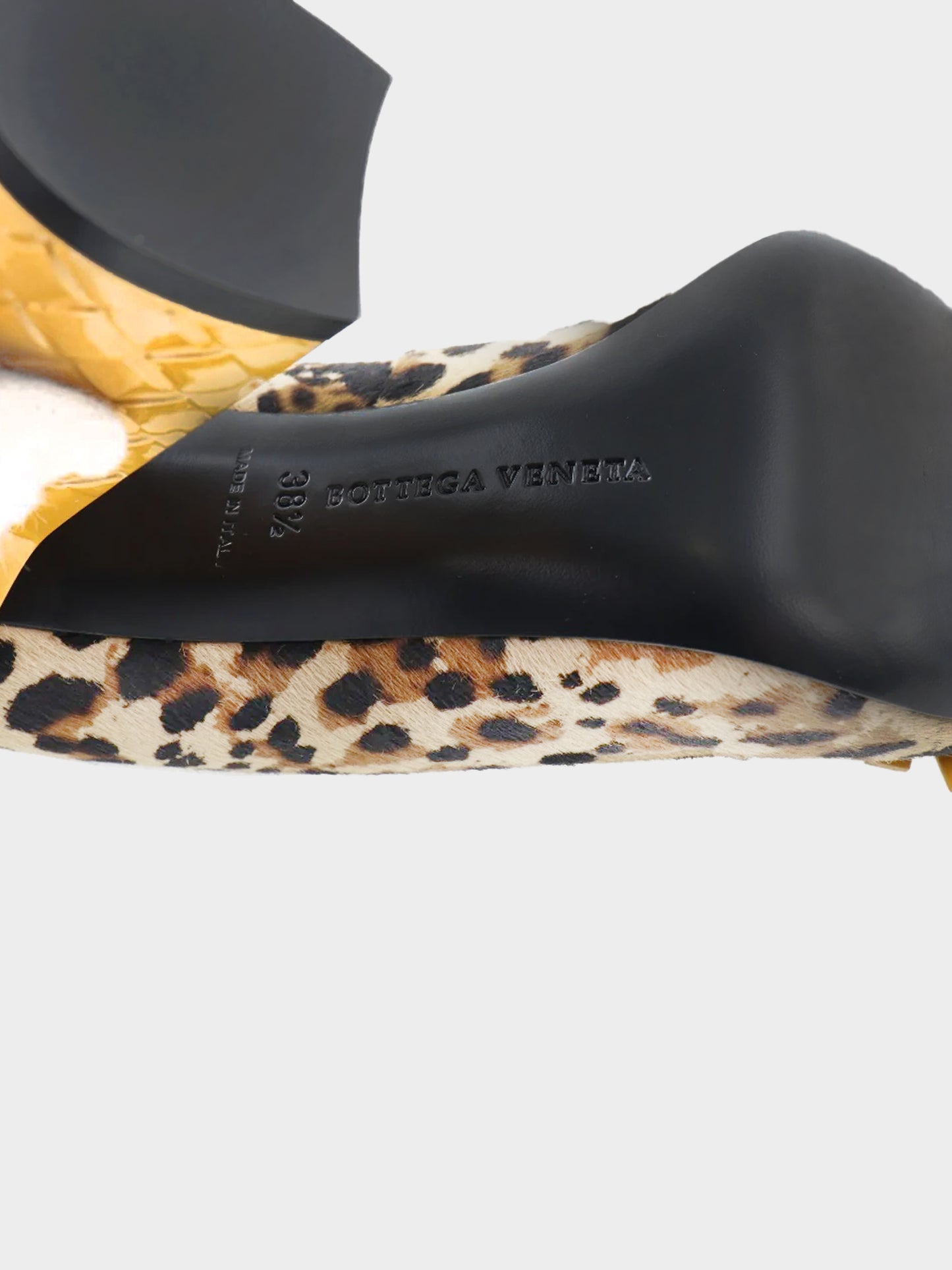 Bottega Veneta 2010s Leopard Print Pony Hair Pumps