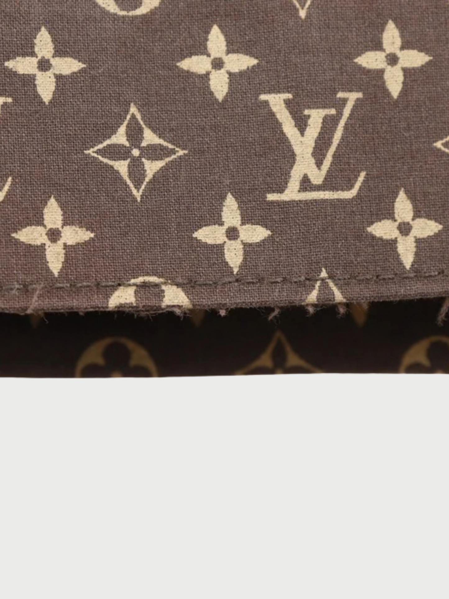 Louis Vuitton 1990s Brown Monogram Cotton Trench Coat