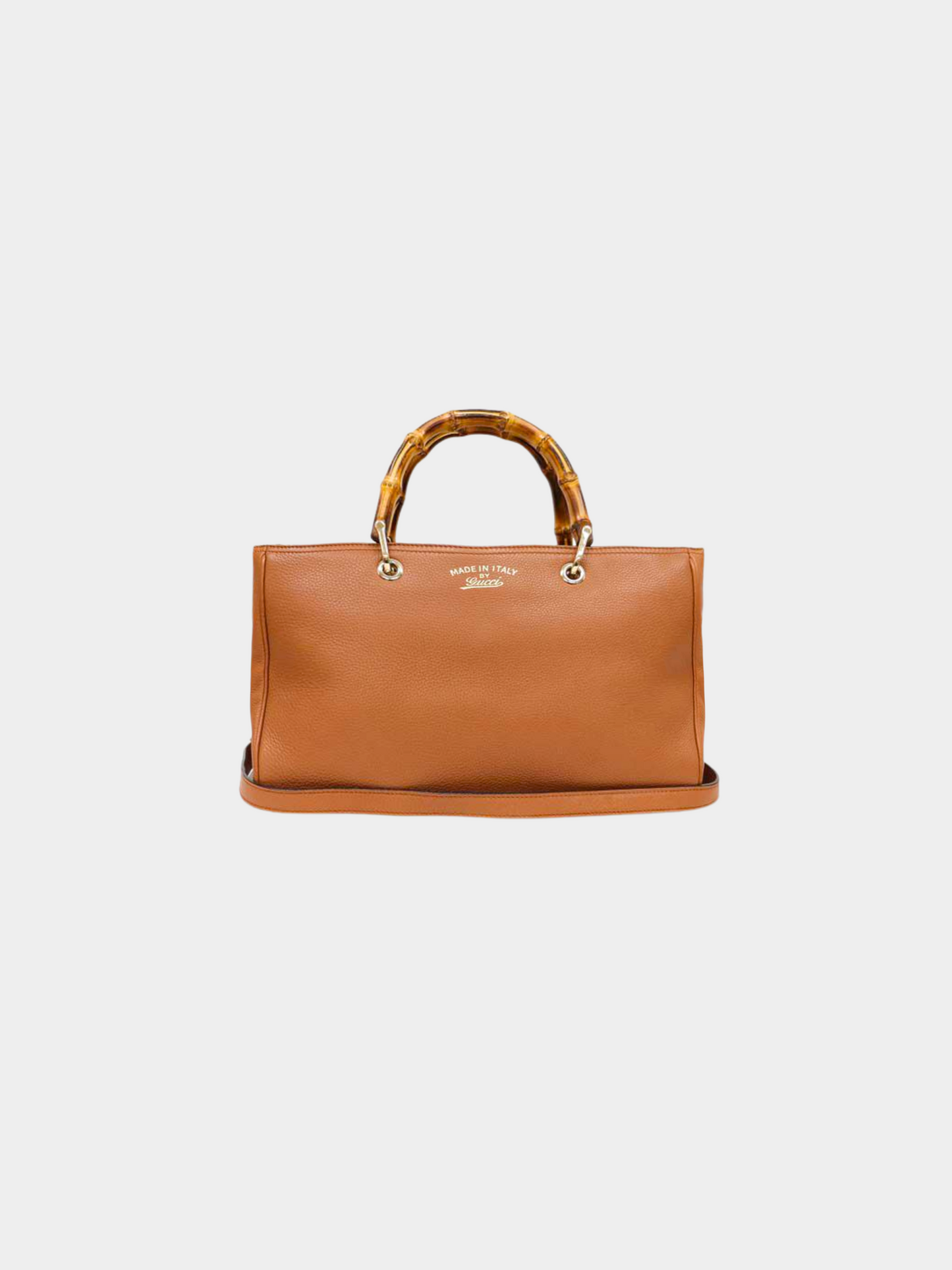 Gucci 2010 Brown Bamboo Two-way Leather bag