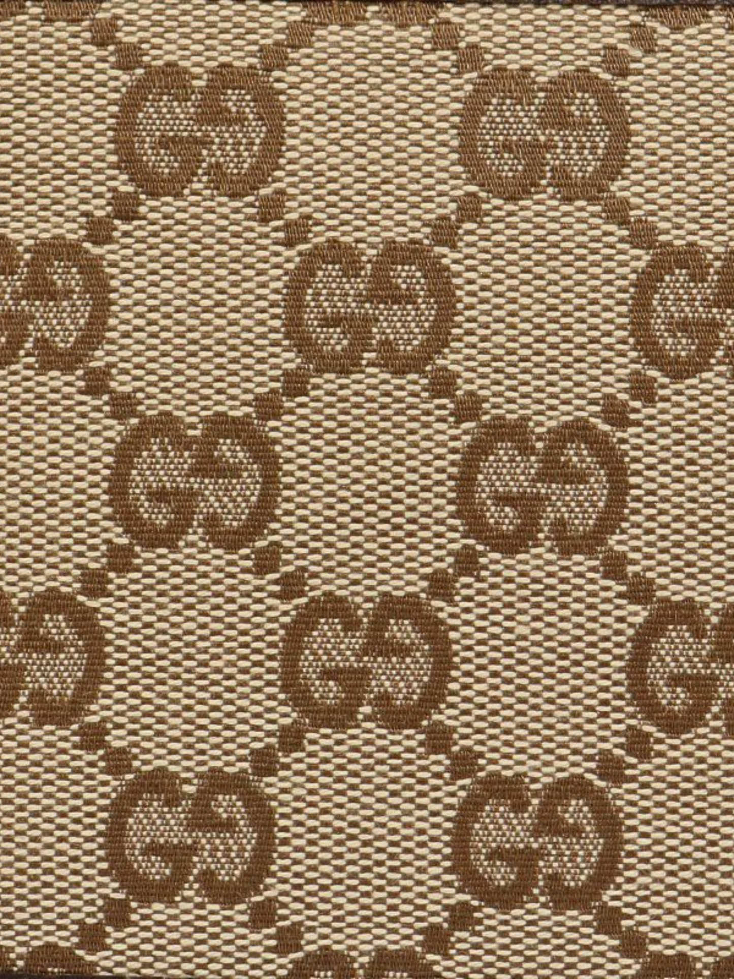 Gucci 2000s Beige Brown GG Canvas Wallet