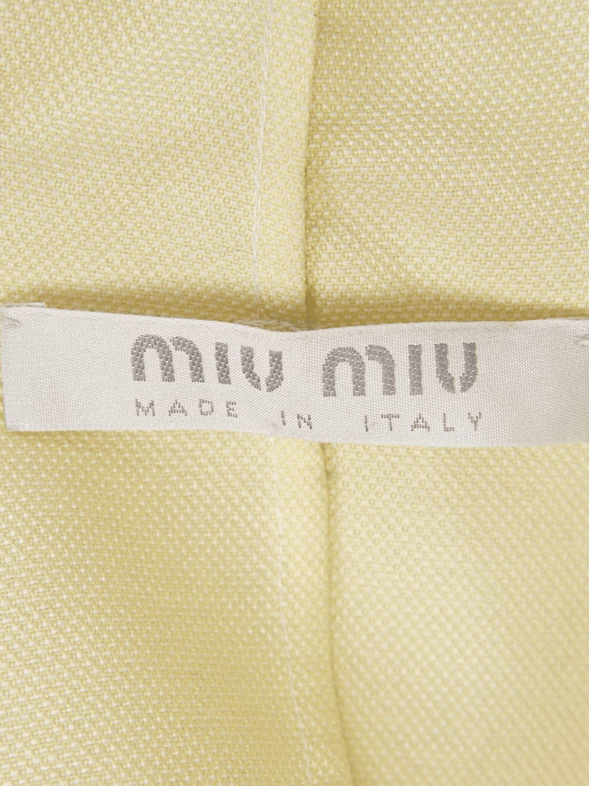 Miu Miu SS 2000 Pale Yellow Nylon Set