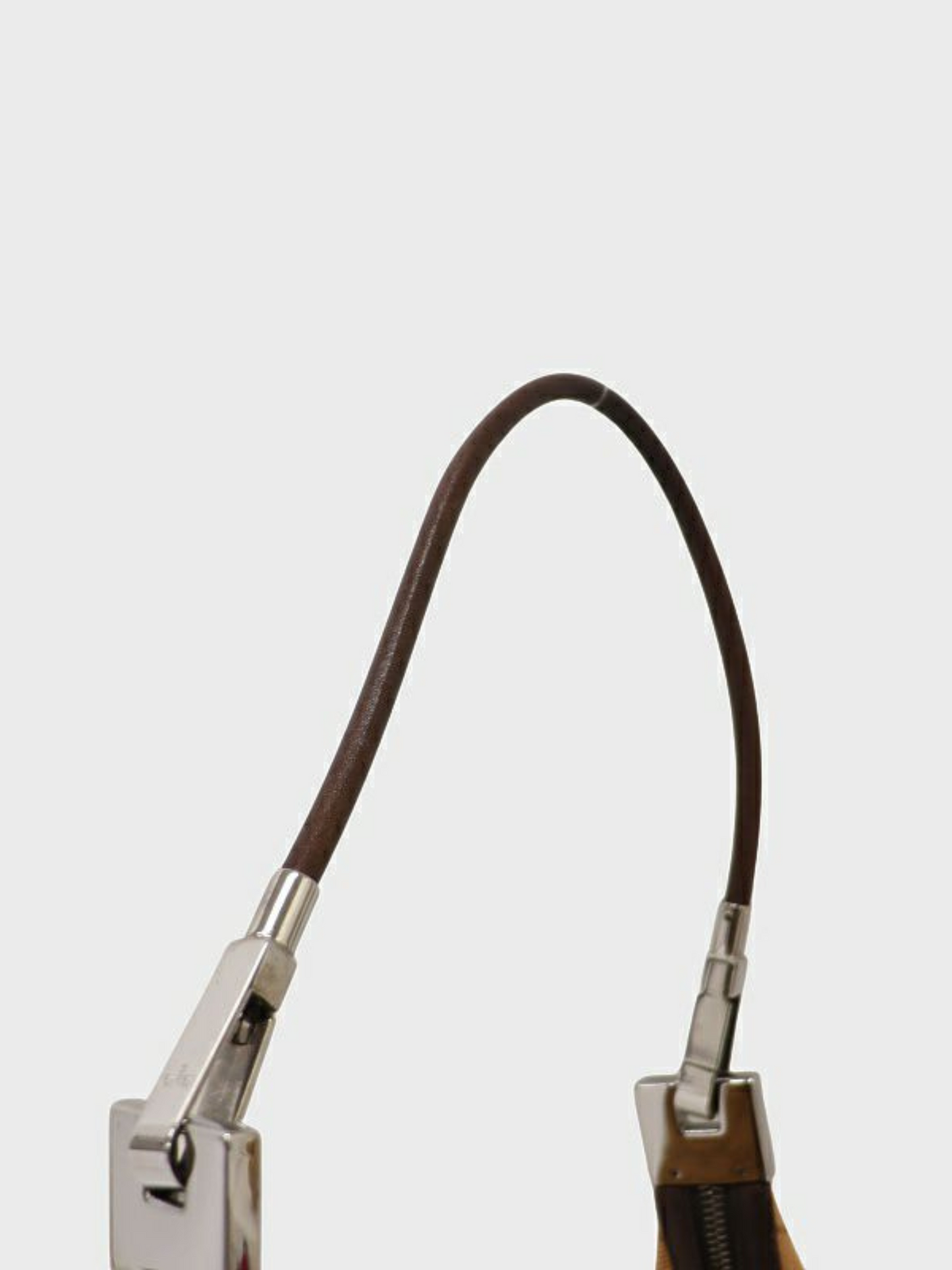 Gucci 2000s Beige Brown GG Canvas Leather One-Shoulder Bag