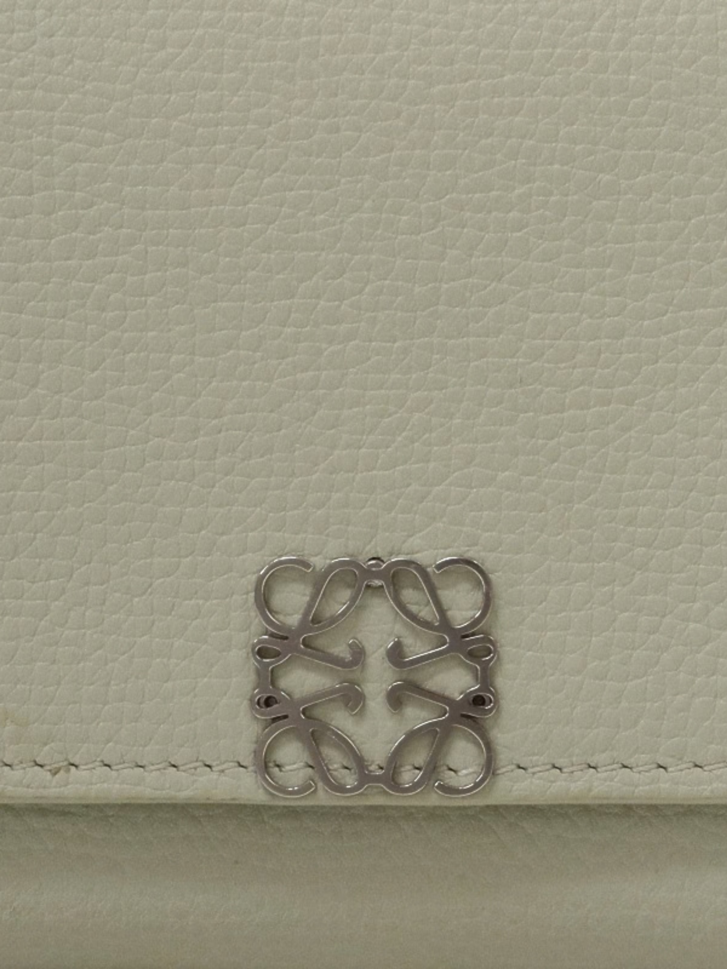 Loewe 2000s Mint Green Anagram Leather Wallet