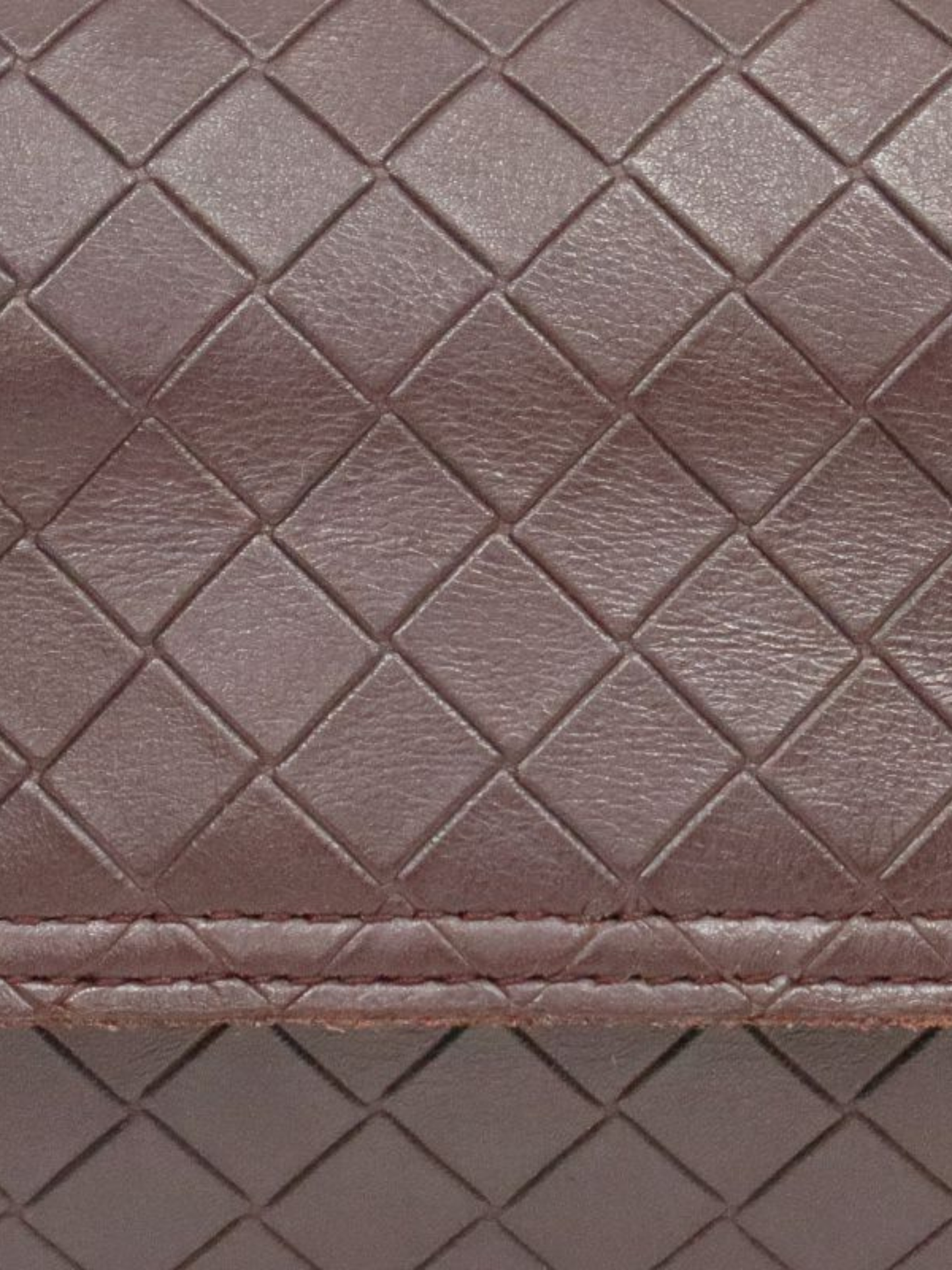 Bottega Veneta 2000s Brown Intrecciato Leather Chain Shoulder Bag