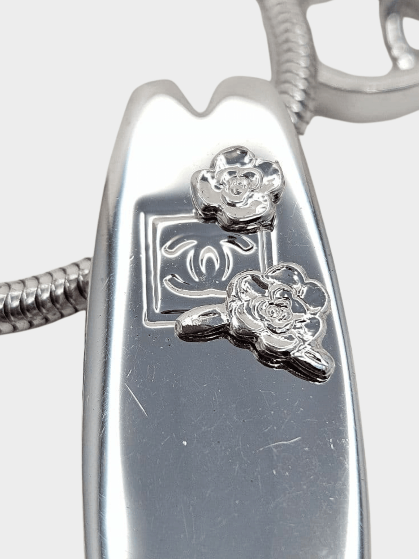 Chanel 2005 Surfboard Silver Necklace