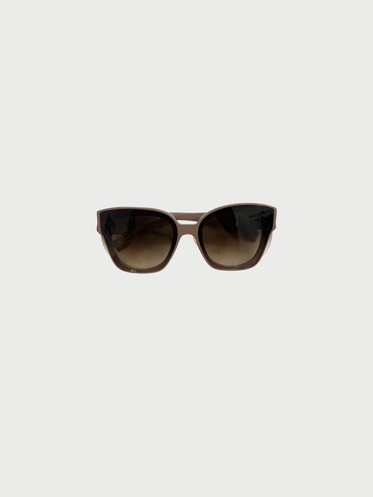 Fendi 2020s Taupe Fendi First Sunglasses