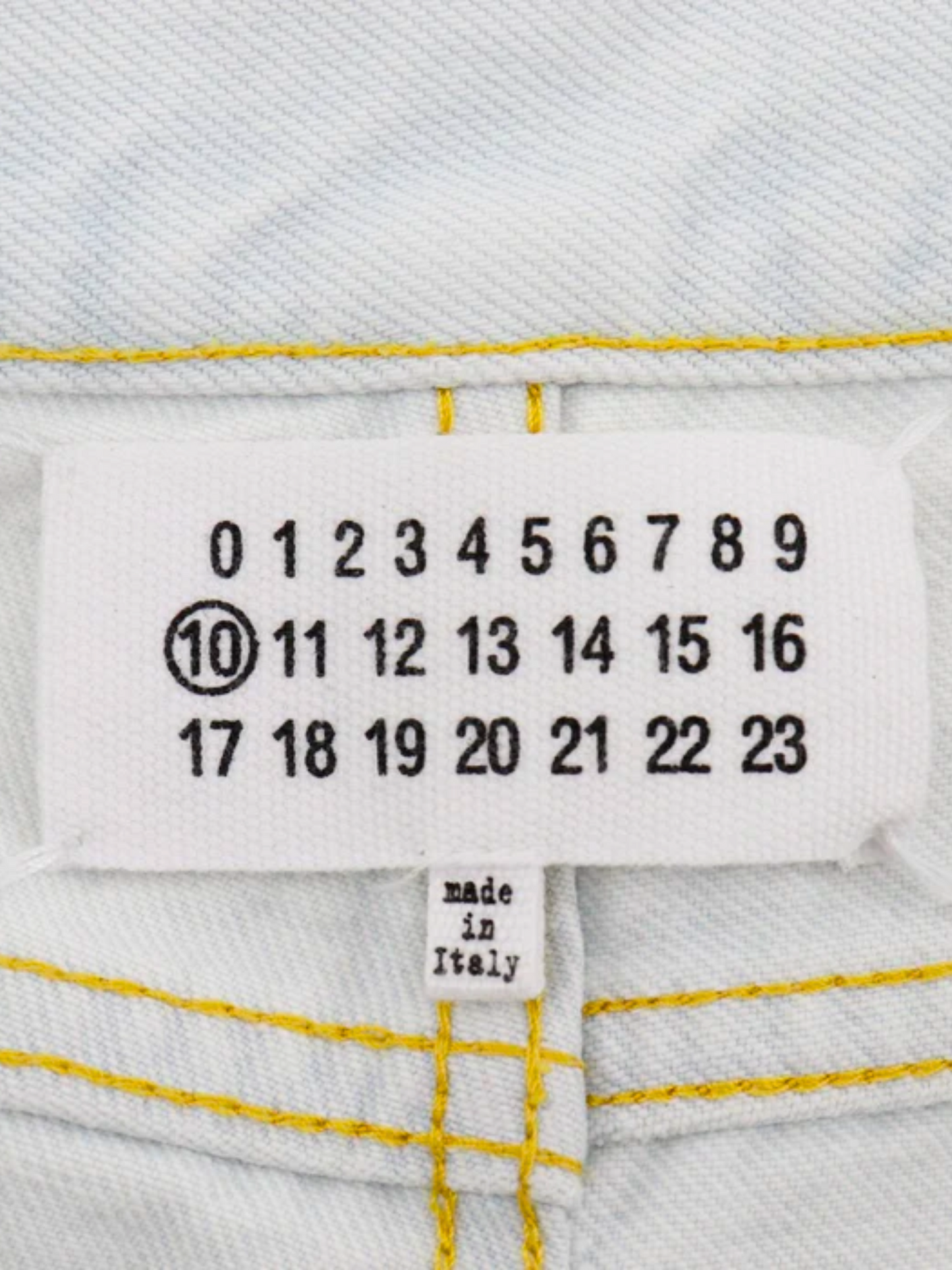 Maison Margiela 2018 Bleach Washed Denim Pants
