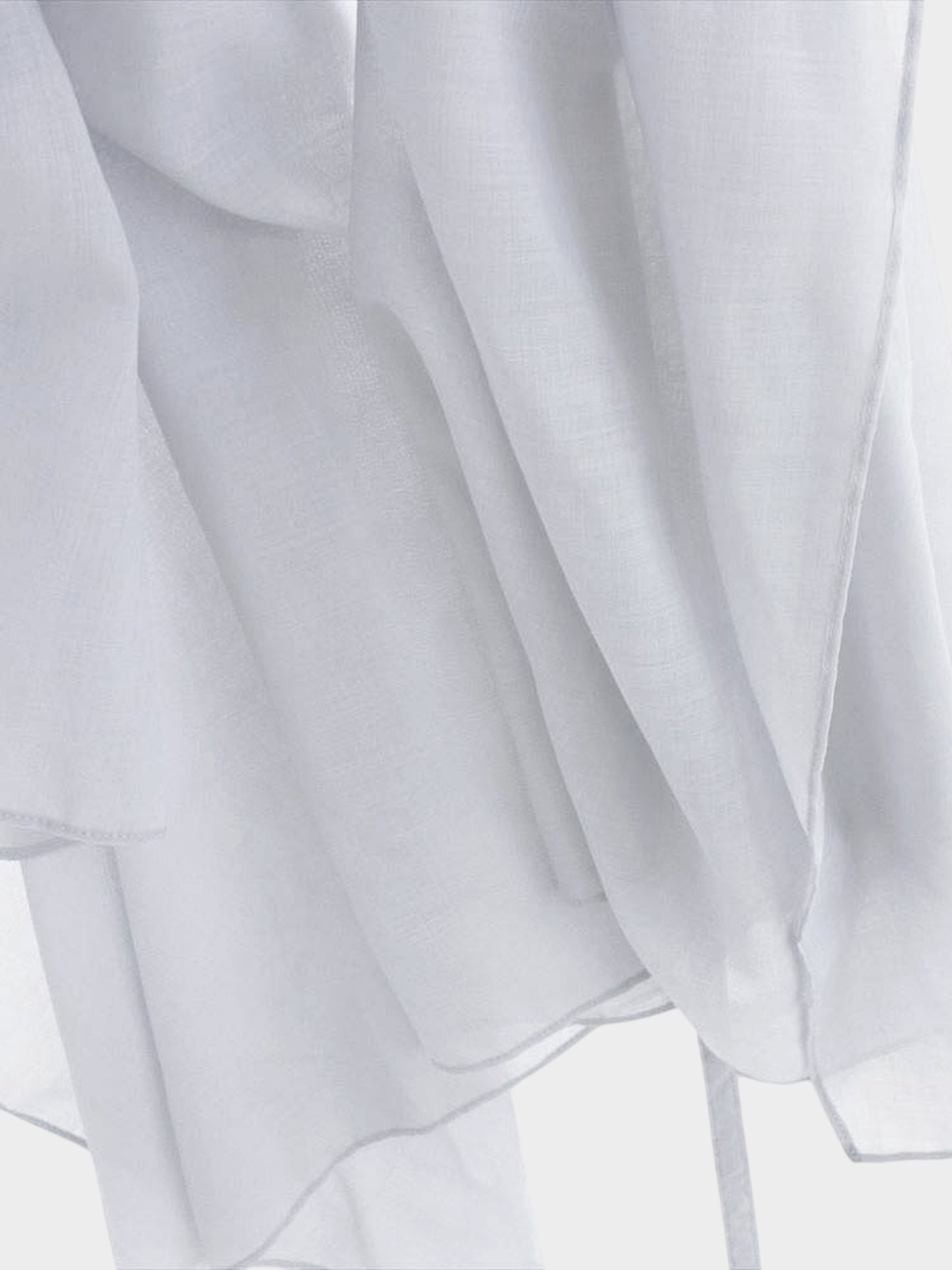 Issey Miyake SS 2024 Grey Cut and Sewn Sheer Top