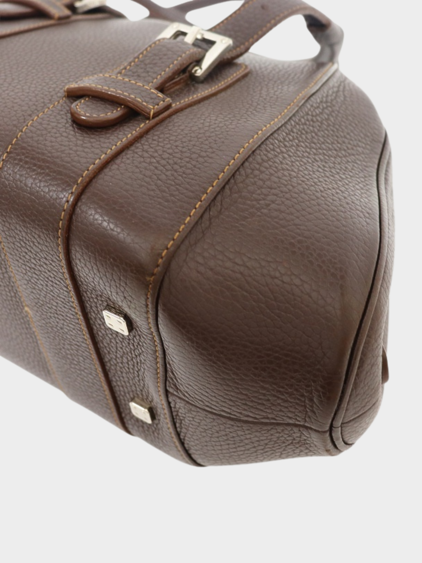Loewe 2000s Brown Leather Senda Bag