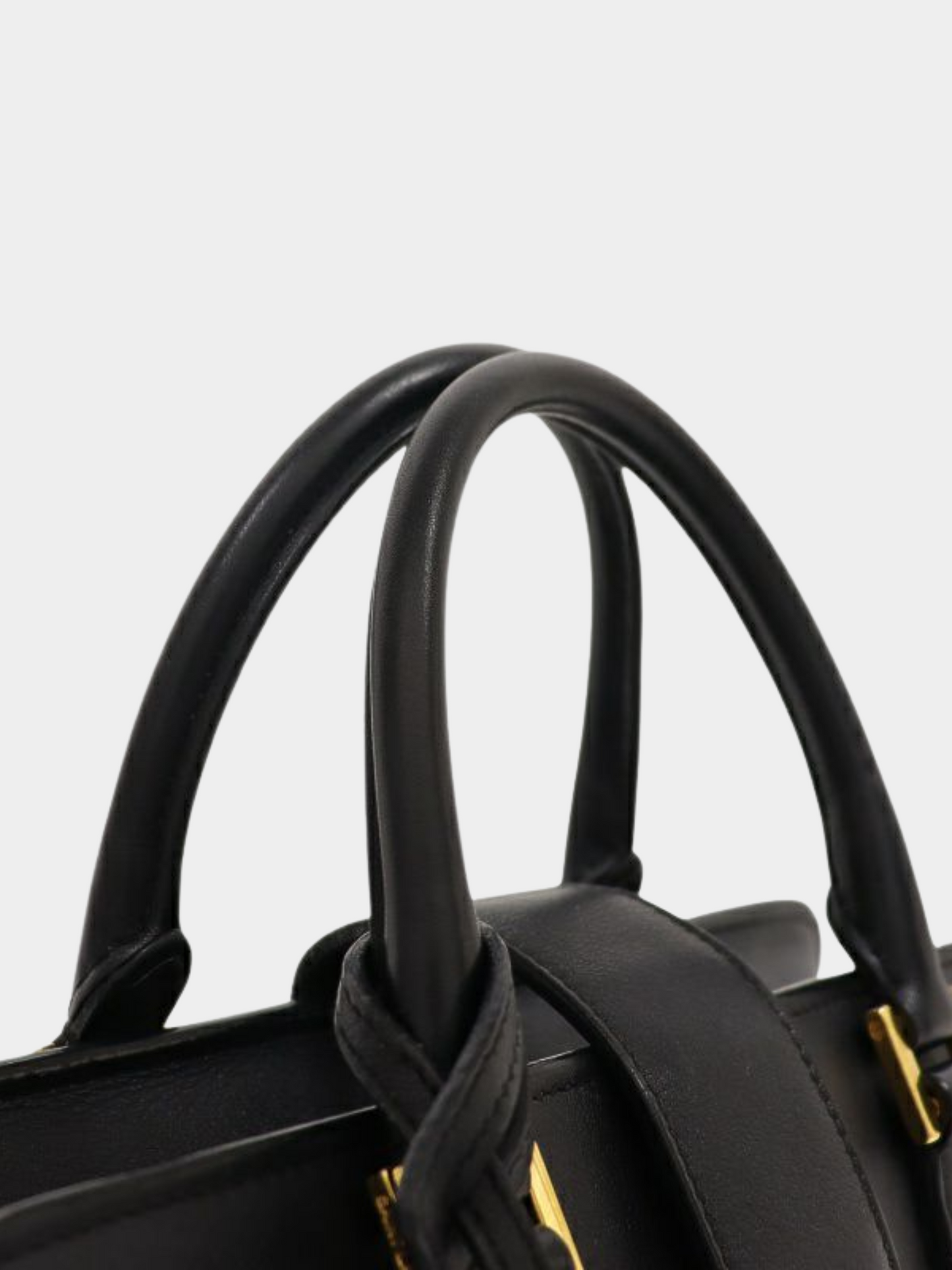 Yves Saint Laurent 2010s Black Baby Cabas Bag