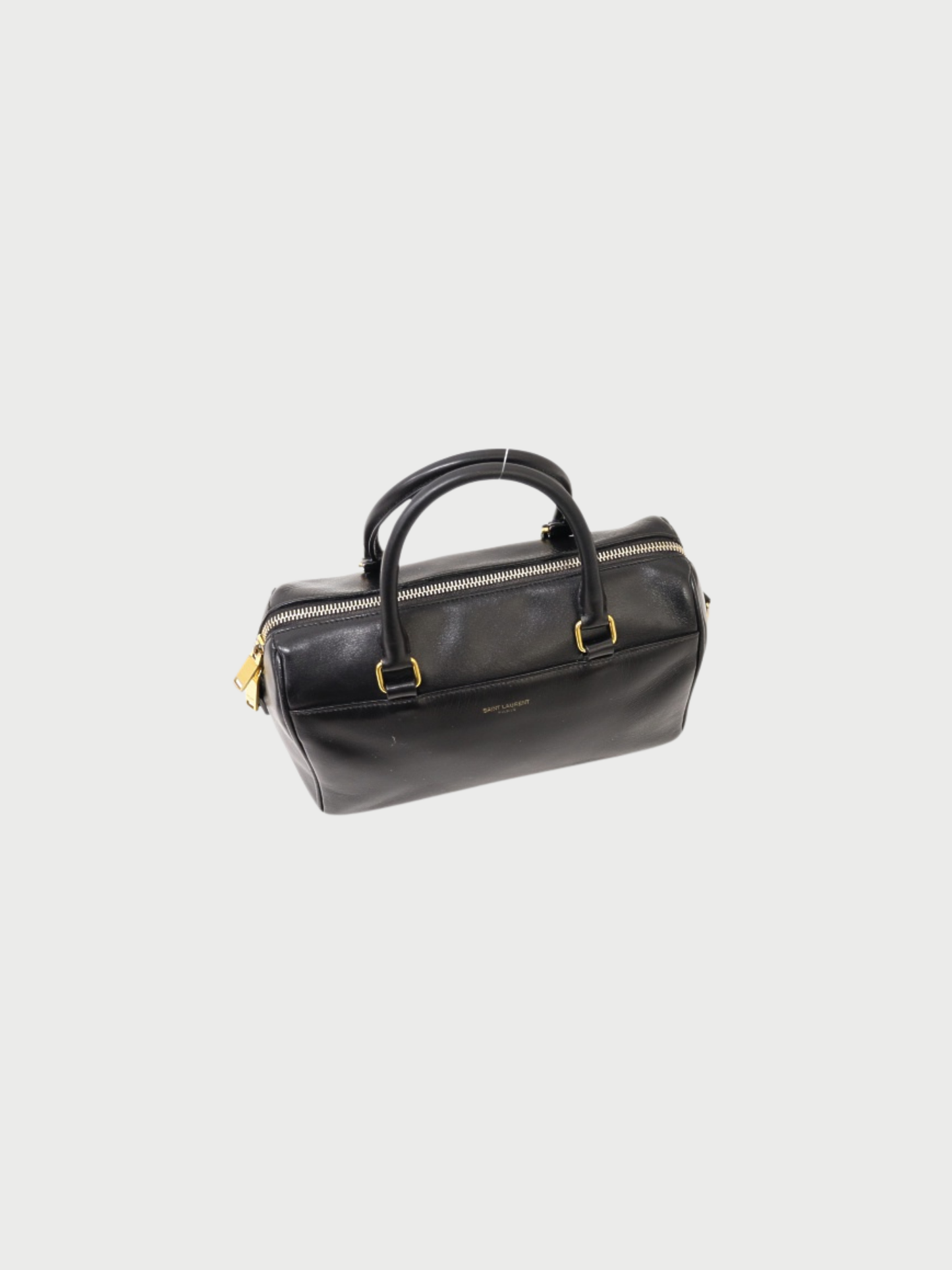 Yves Saint Laurent 2013 Black Leather Baby Duffle Bag