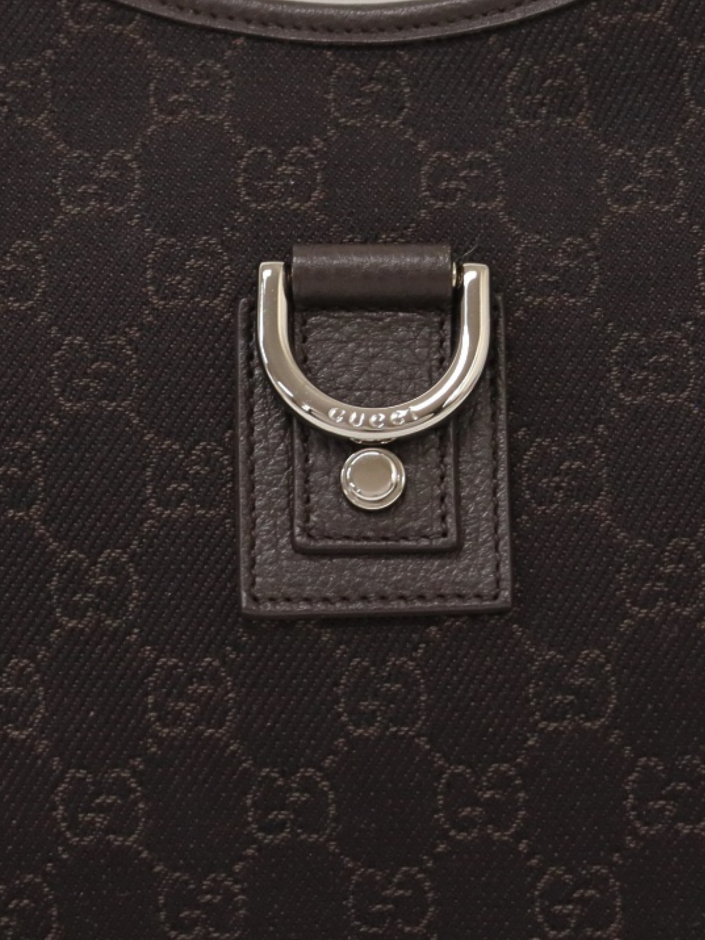 Gucci 2000s Brown GG Canvas Abbey One-Shoulder Bag