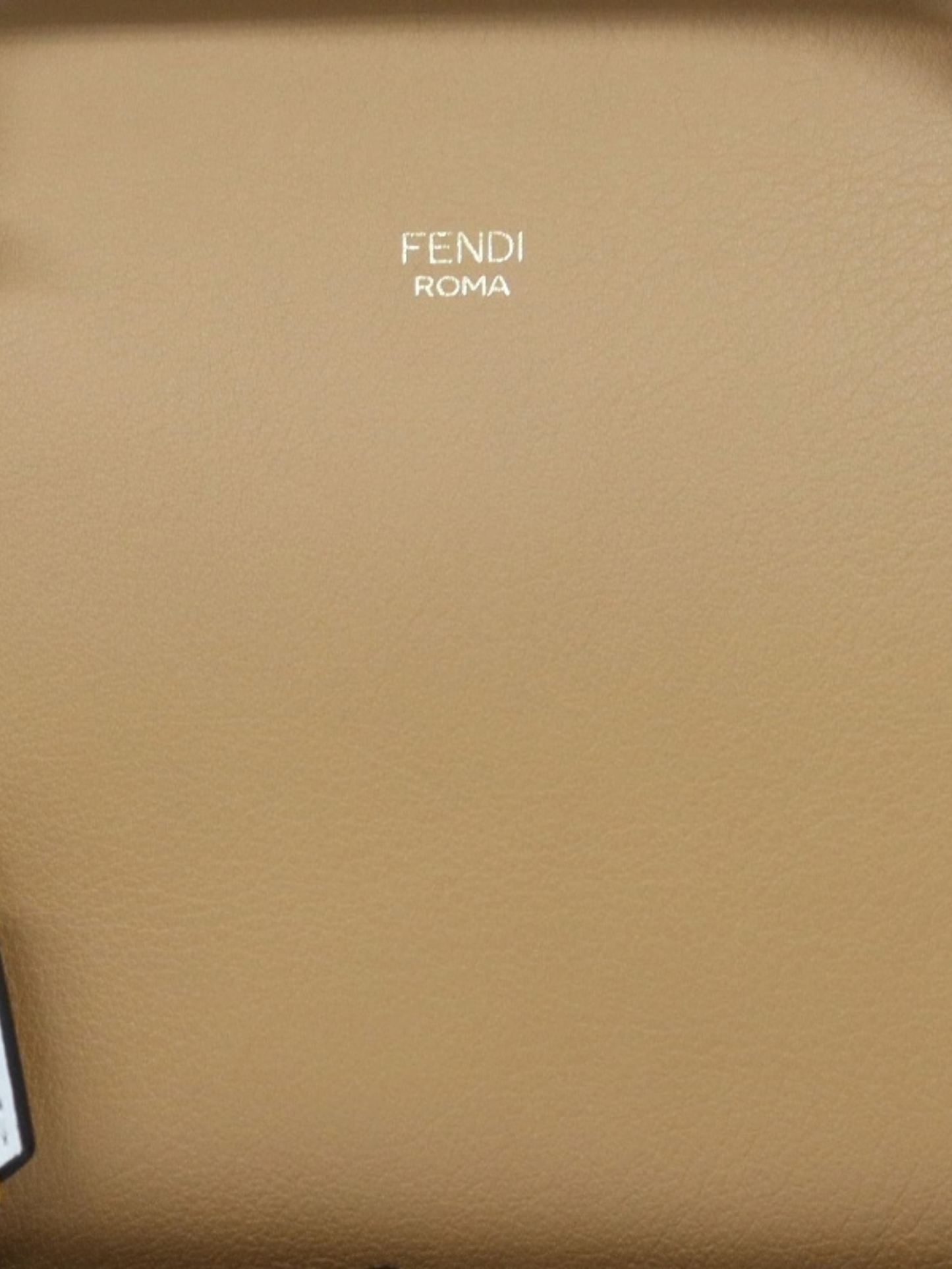Fendi 2010s Beige Brown White Leather By The Way Medium Bag