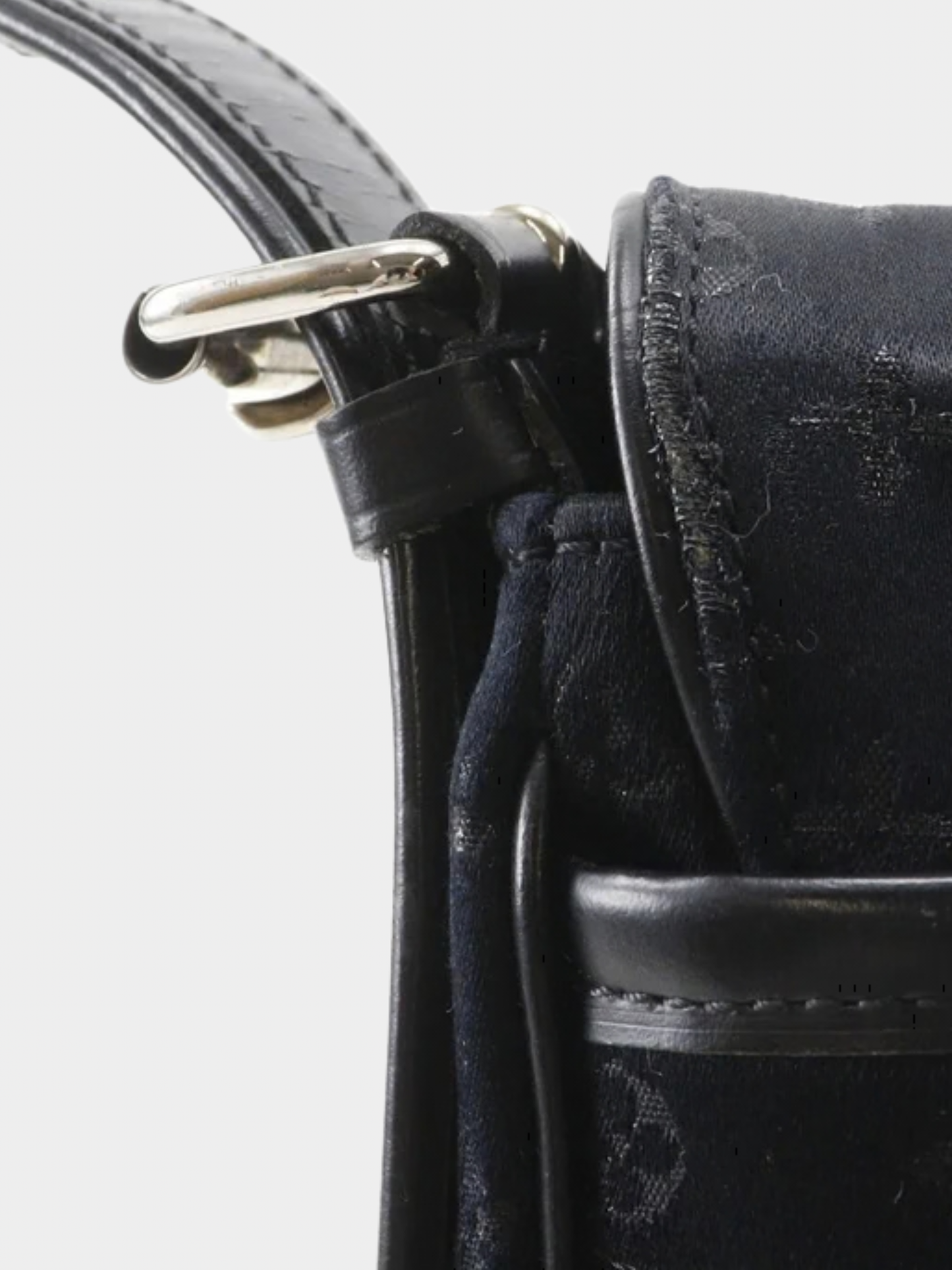 Louis Vuitton 2002 Black Monogram Satin Vernis Musette Shoulder Bag