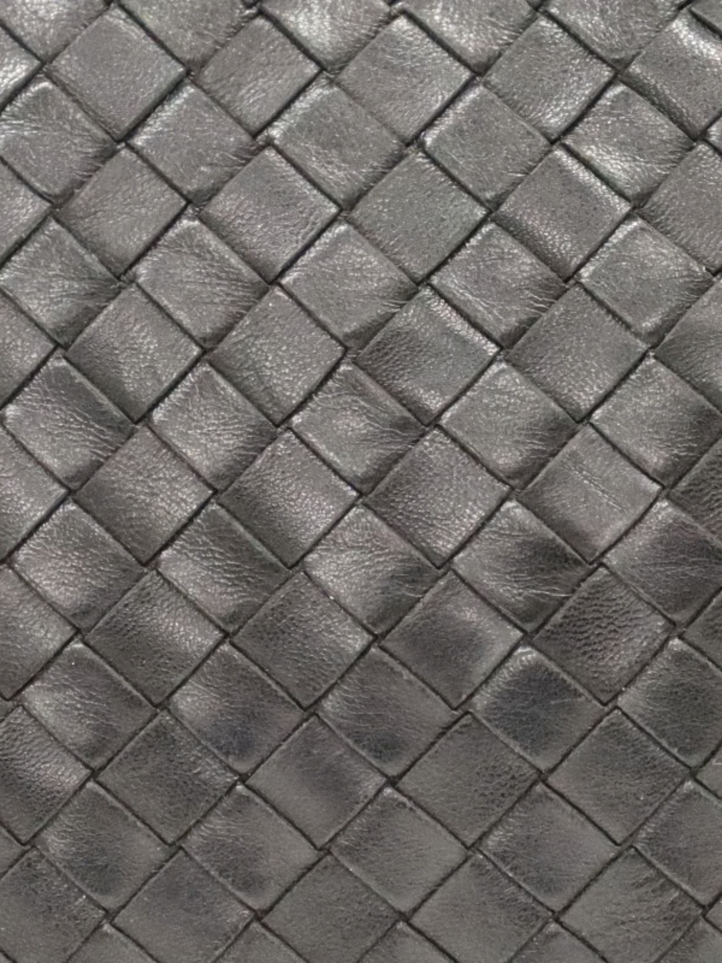Bottega Veneta 2010s Black Intrecciato Leather Shoulder Bag