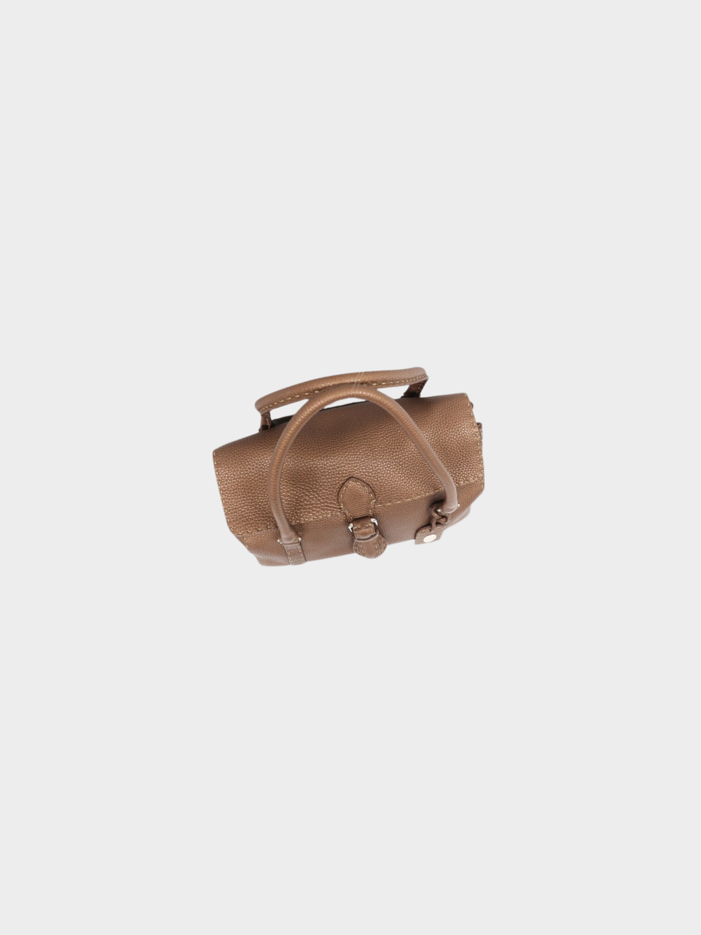 Fendi 2000s Brown Leather Selleria Handbag