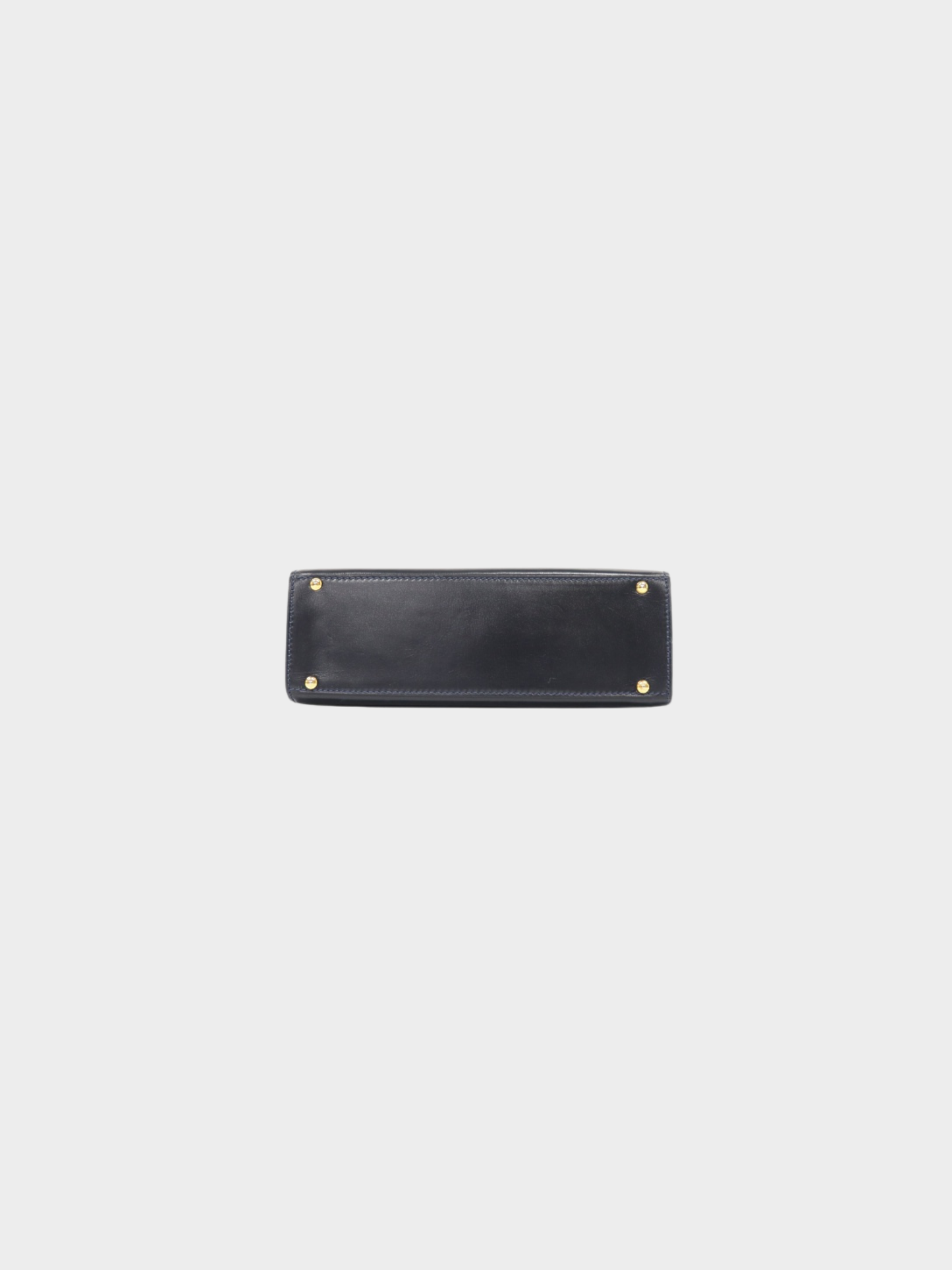 Celine 2000s Navy Leather Turn-Lock 2-Way Bag