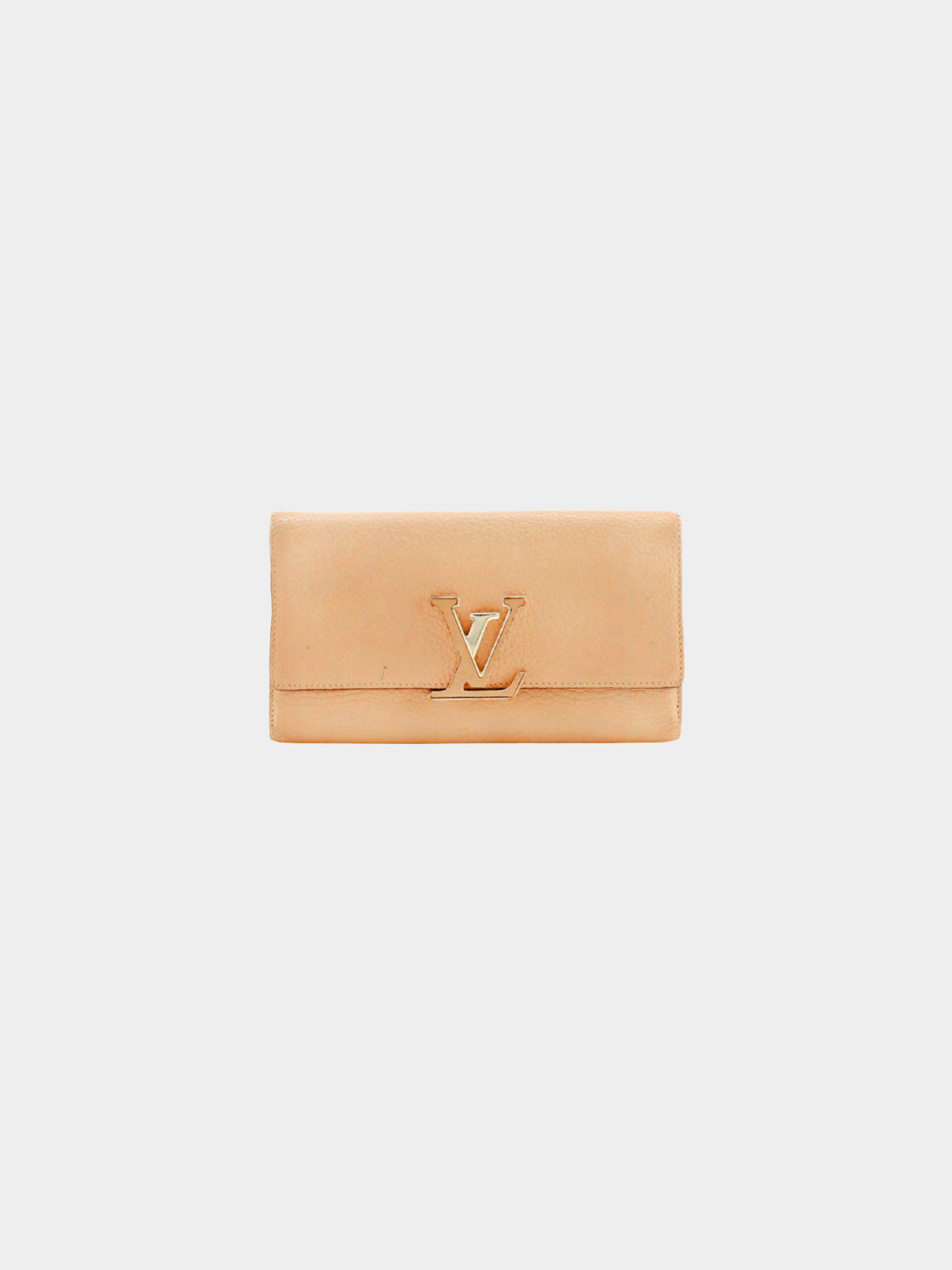 Louis Vuitton 2010s Magnolia Taurillon Clemence Capucines Wallet