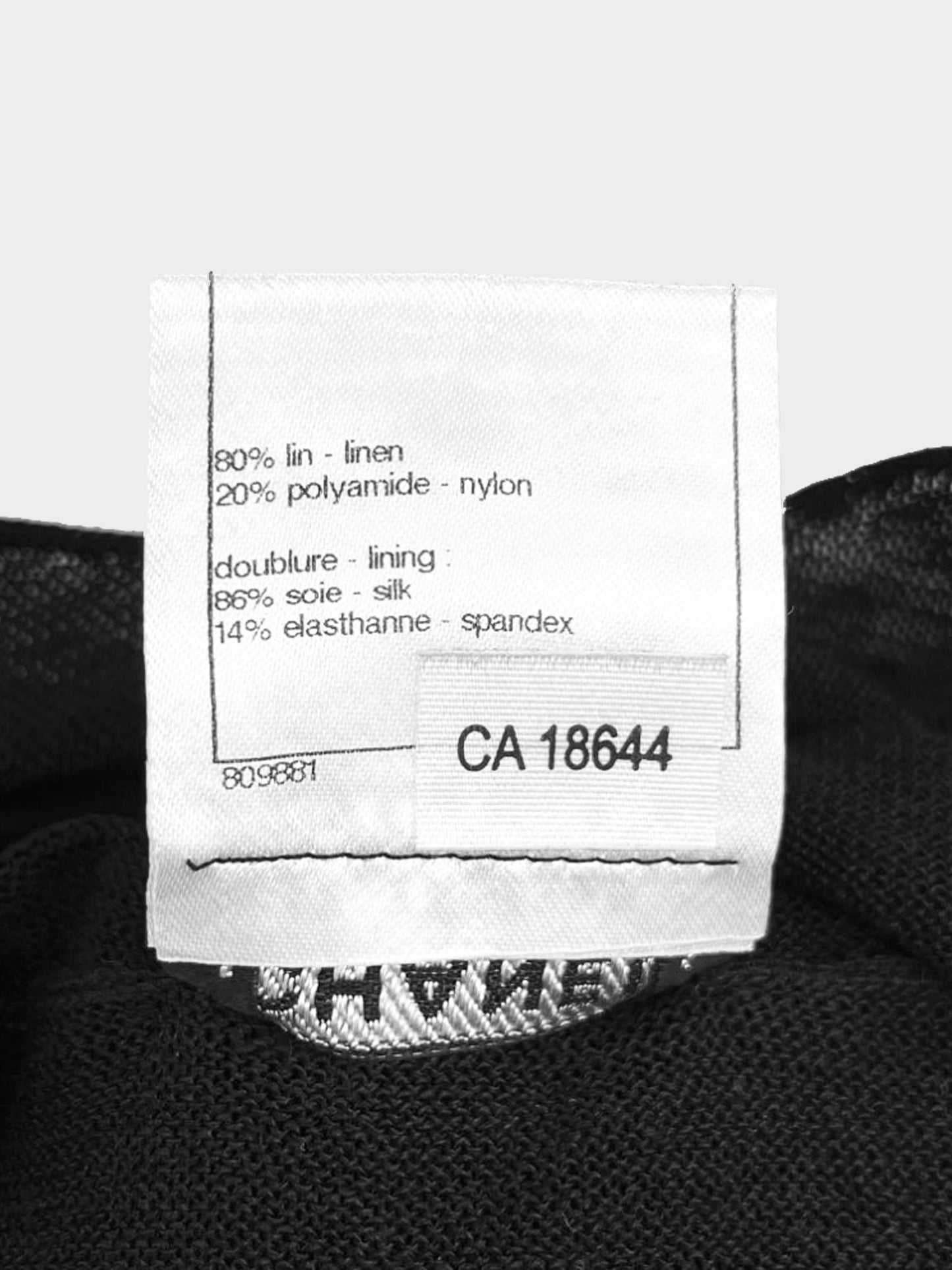 Chanel by Karl Lagerfeld 2010s Black Linen Knit Dress