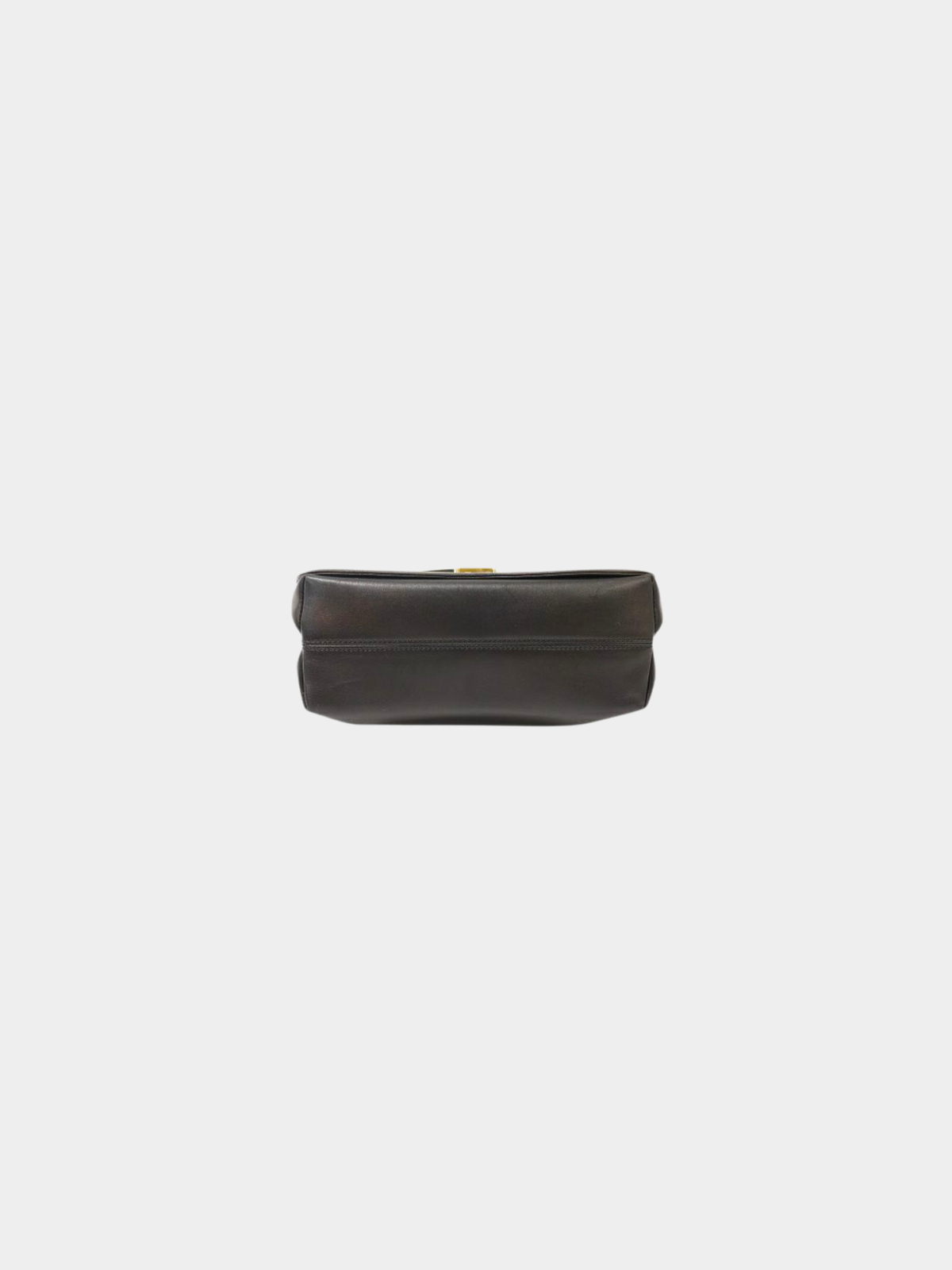 Salvatore Ferragamo 2000s Black Leather Logo Hardware One-Shoulder Bag