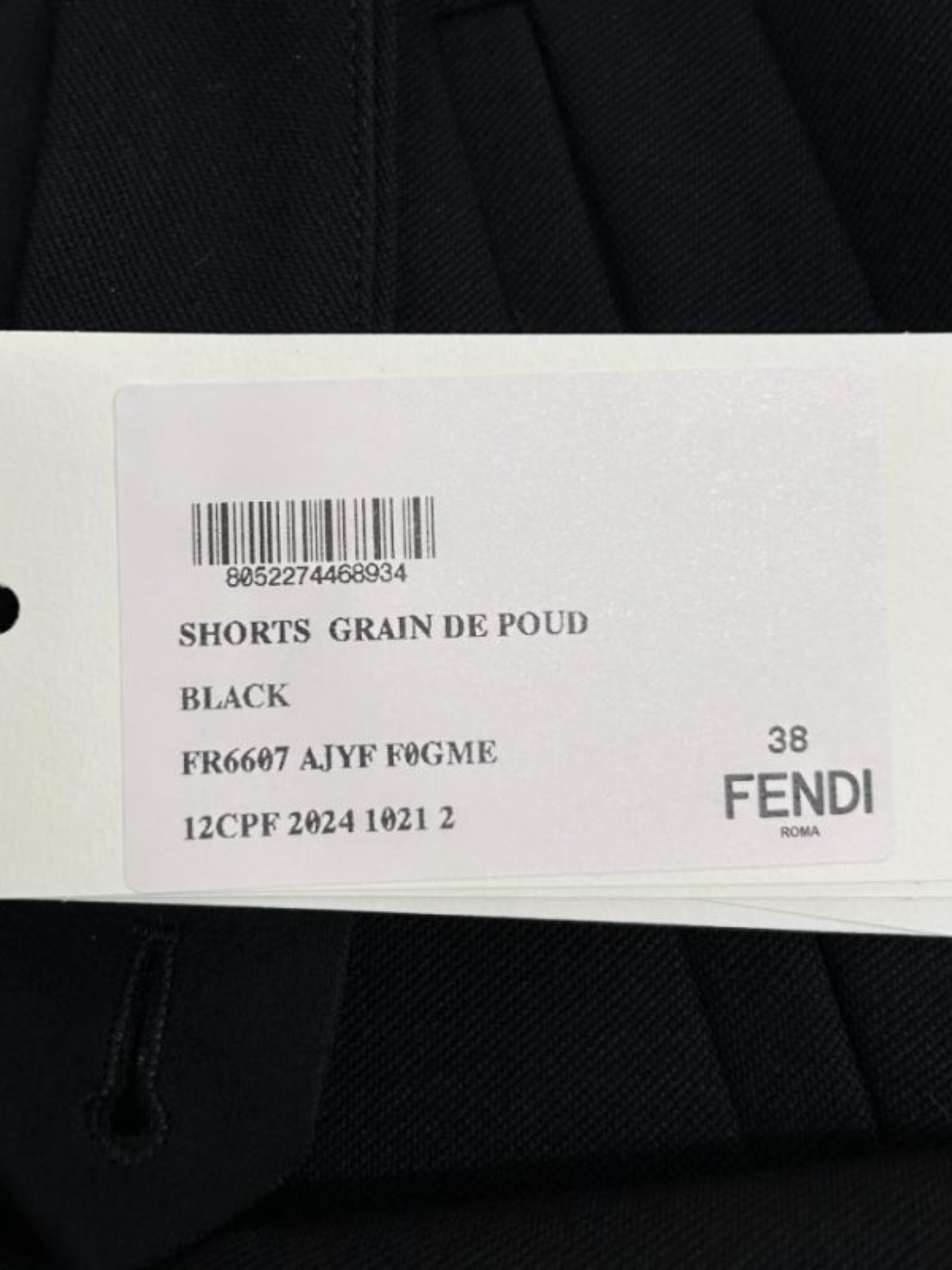 Fendi 2000s Black Wool Sailor Front Skort