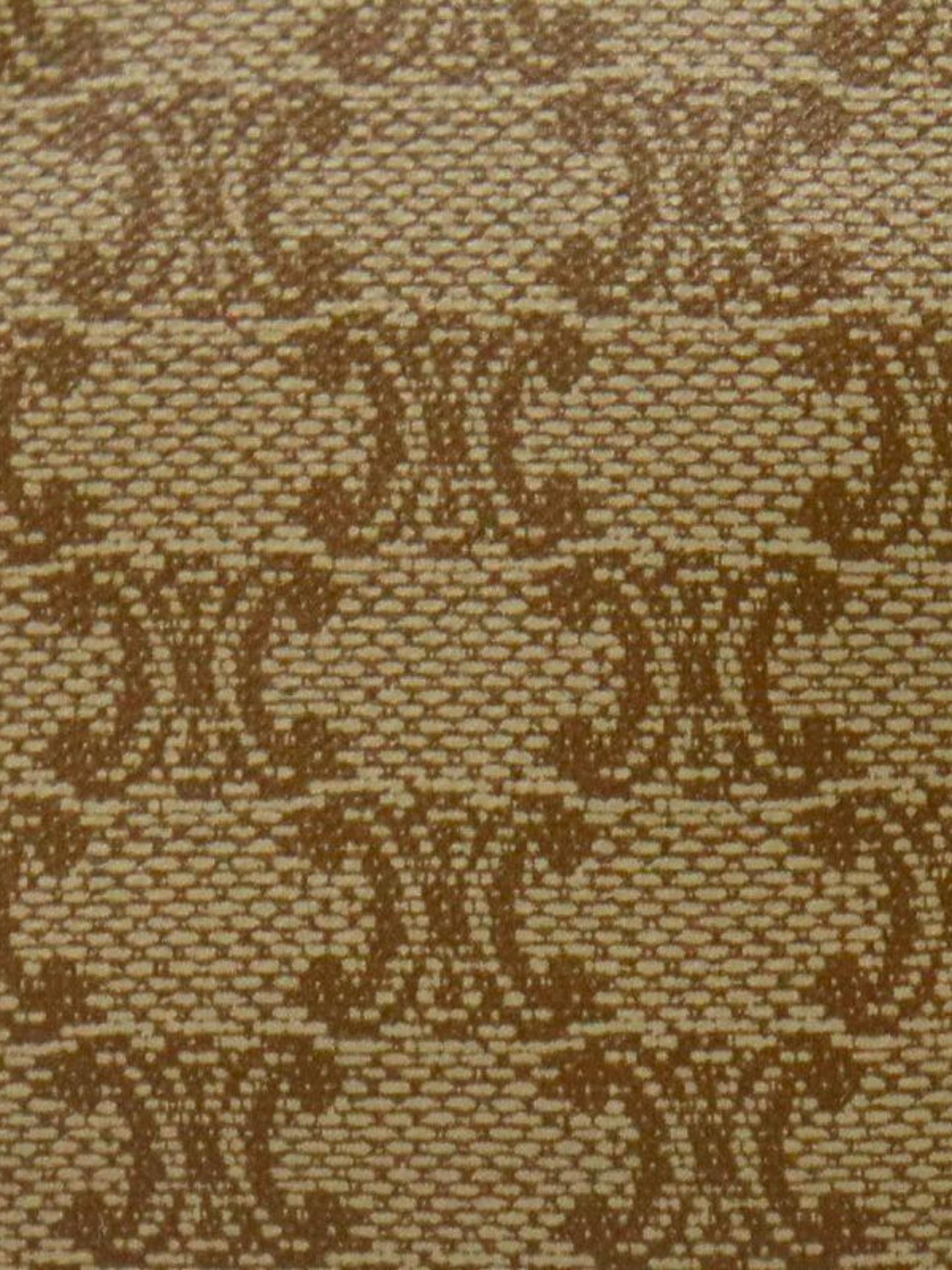 Celine 1990s Beige and Brown Macadam Kiss-Lock Coin Case