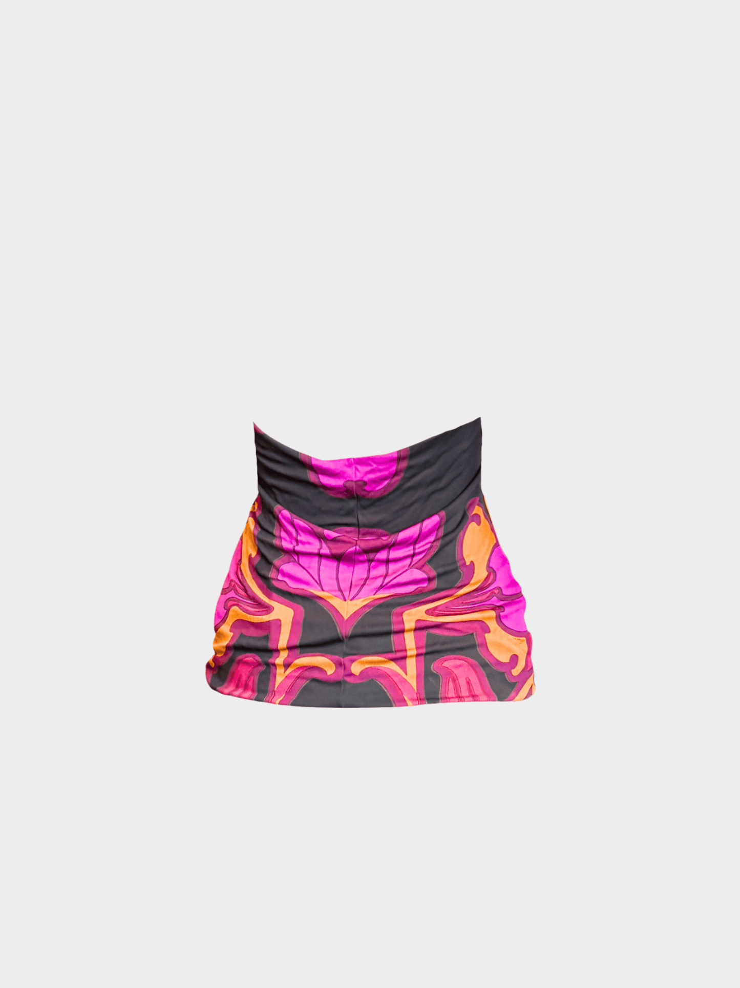 Gucci SS 2014 Multicoloured Graphic Printed Halter Top